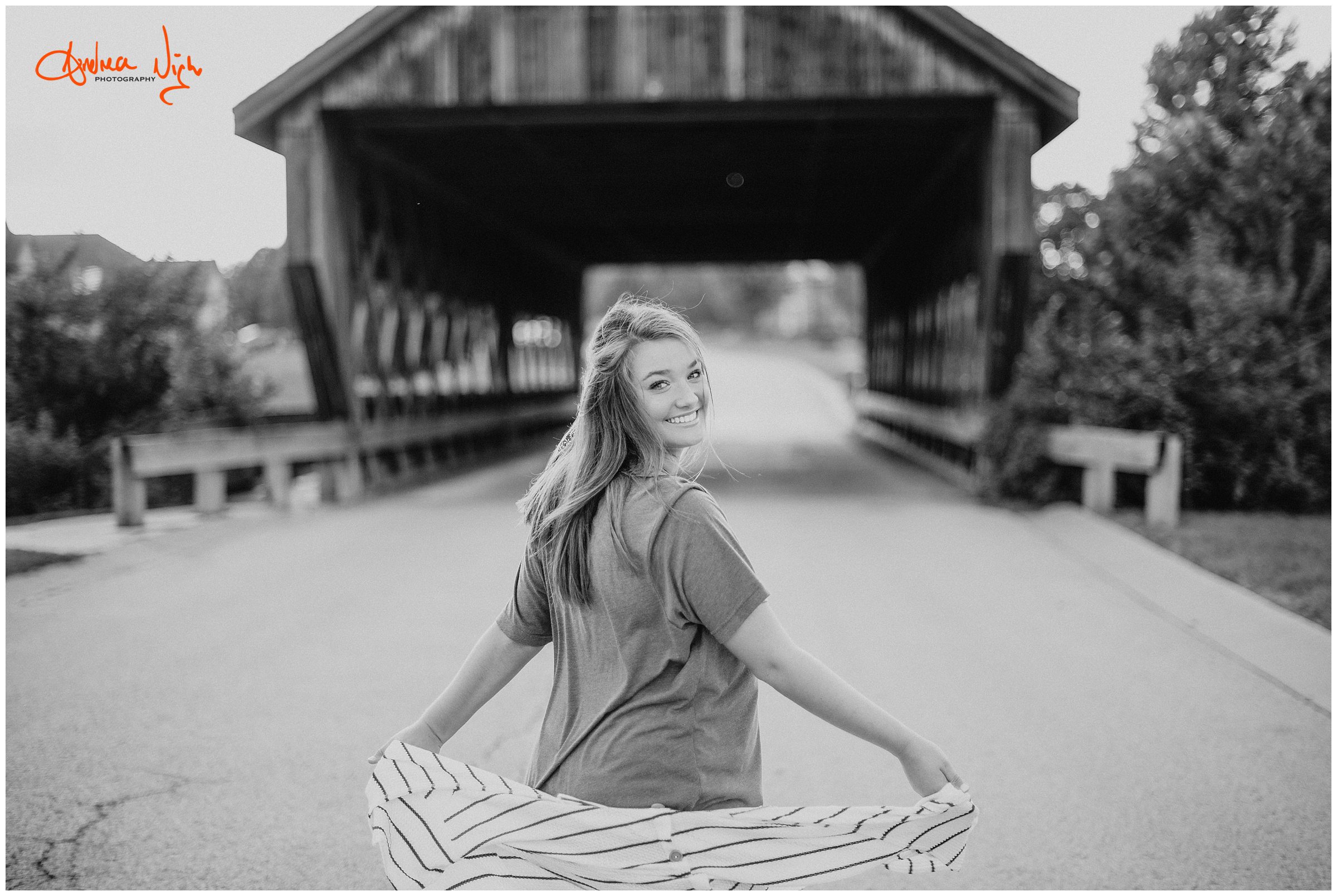 Covered Bridge senior photos