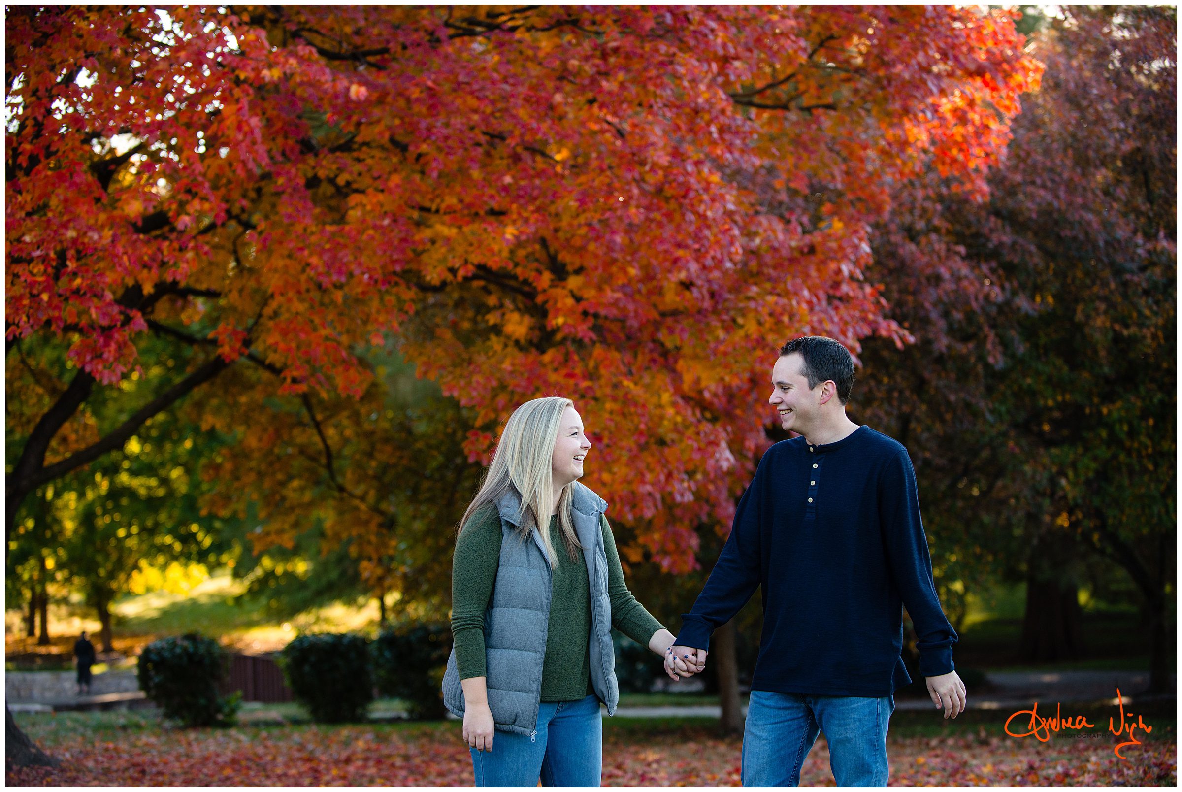 Loose Park Engagement session with Andrea Nigh