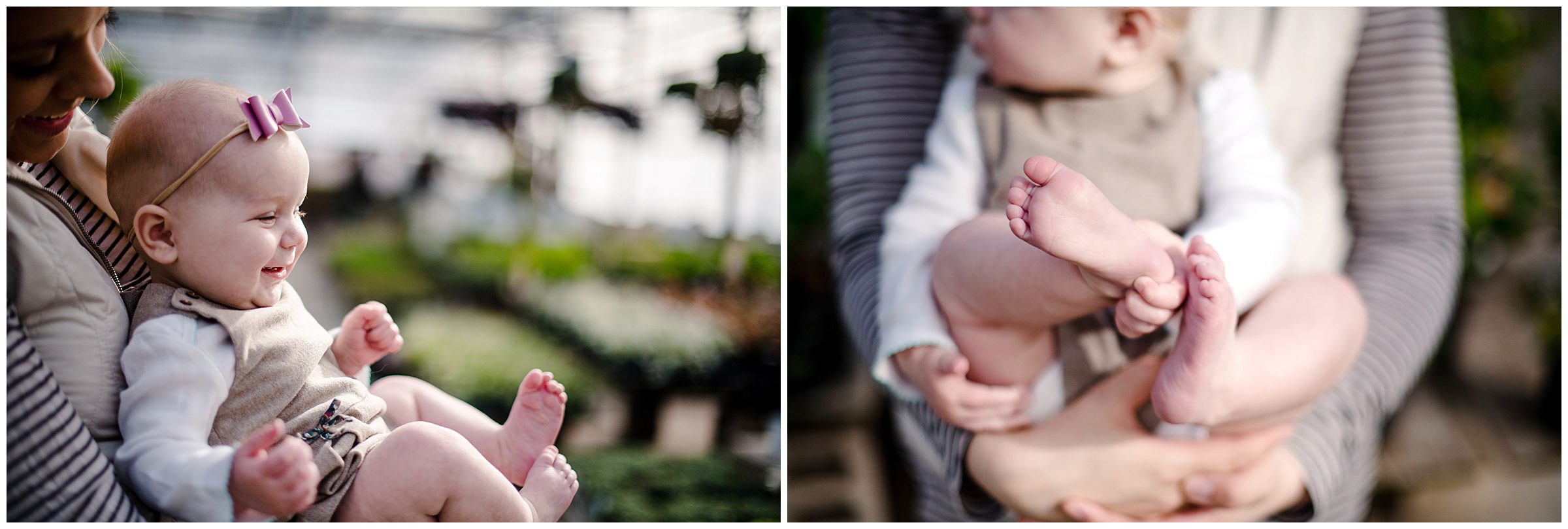 Greenhouse portrait session, KC baby photographer