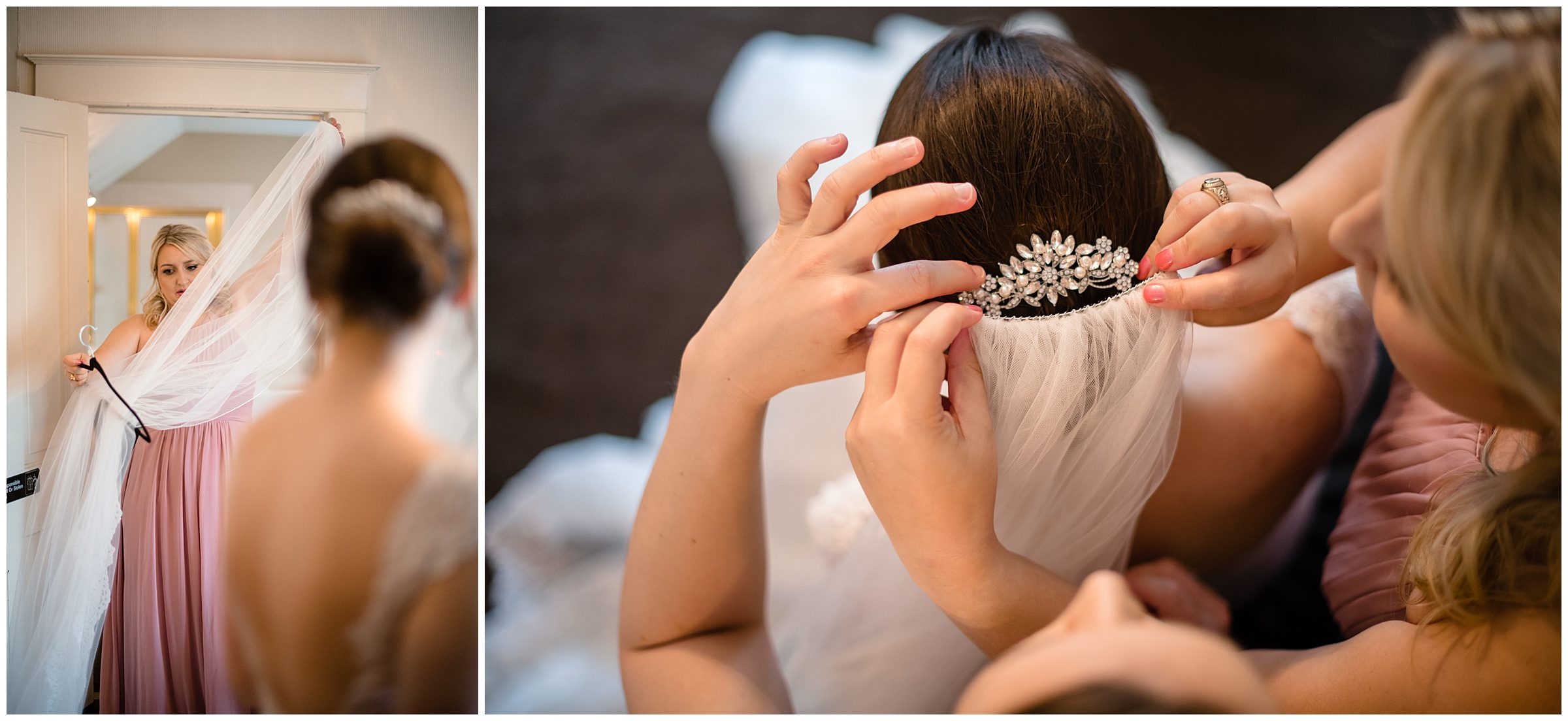 The Hawthorne House wedding photography
veil