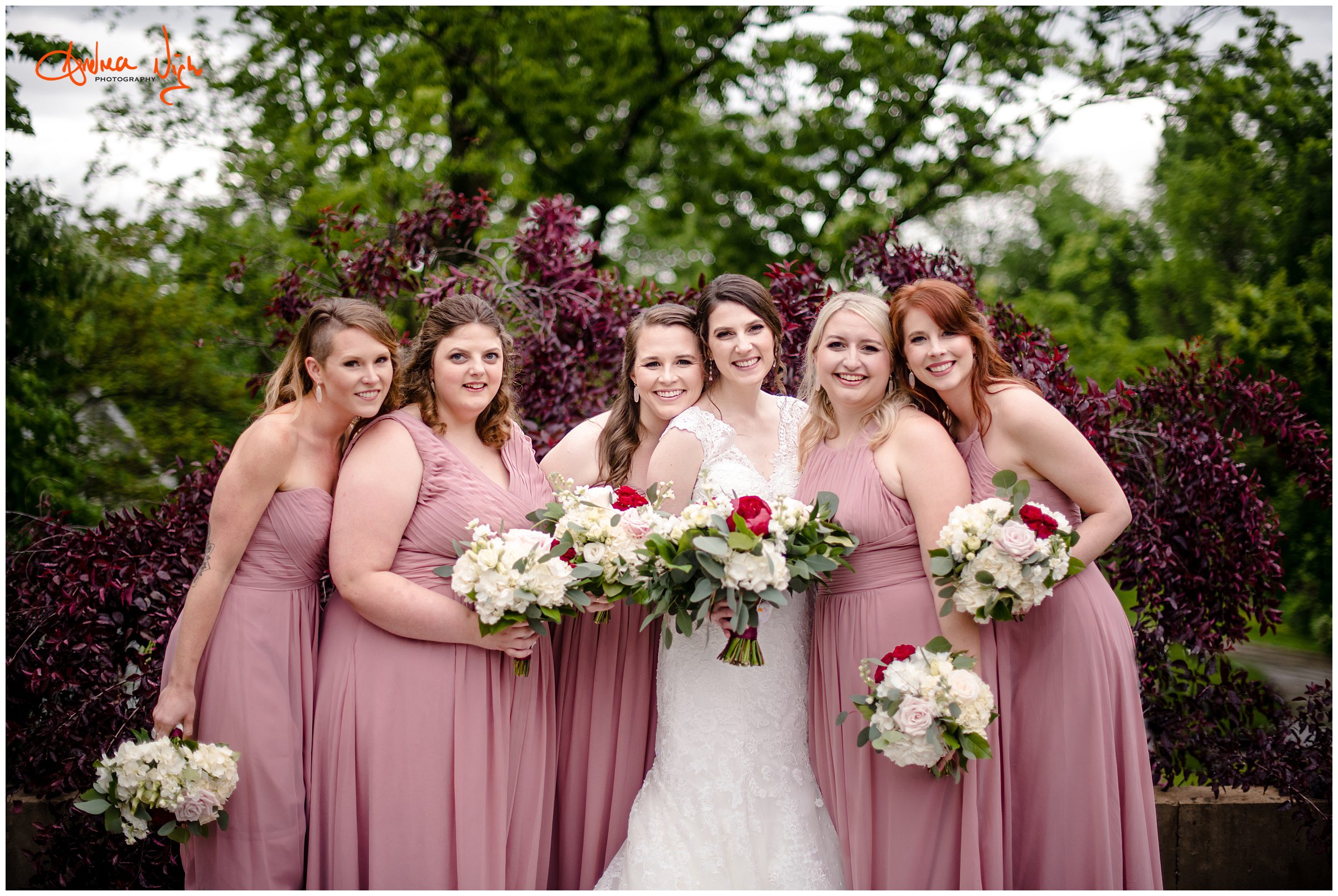 The Hawthorne House wedding photography - bridesmaids