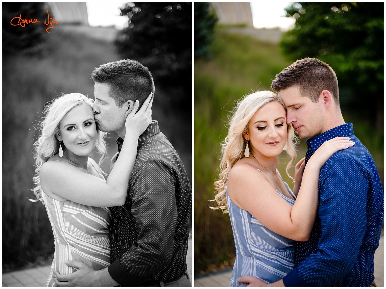 Kansas City engagement session, Loose Park, Kauffman center