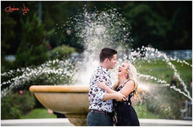 Kansas City engagement session, Loose Park, Kauffman center