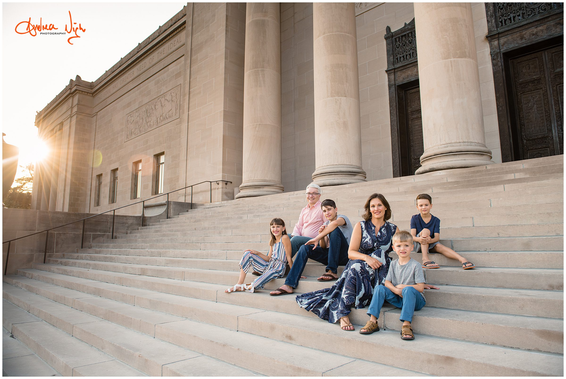 family photos at The Nelson, Kansas City portrait photographer 