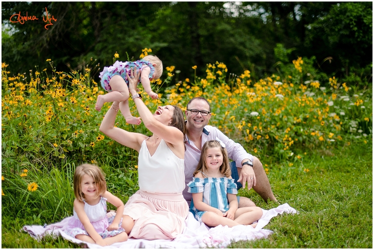 One year photo session, shawnee mission park