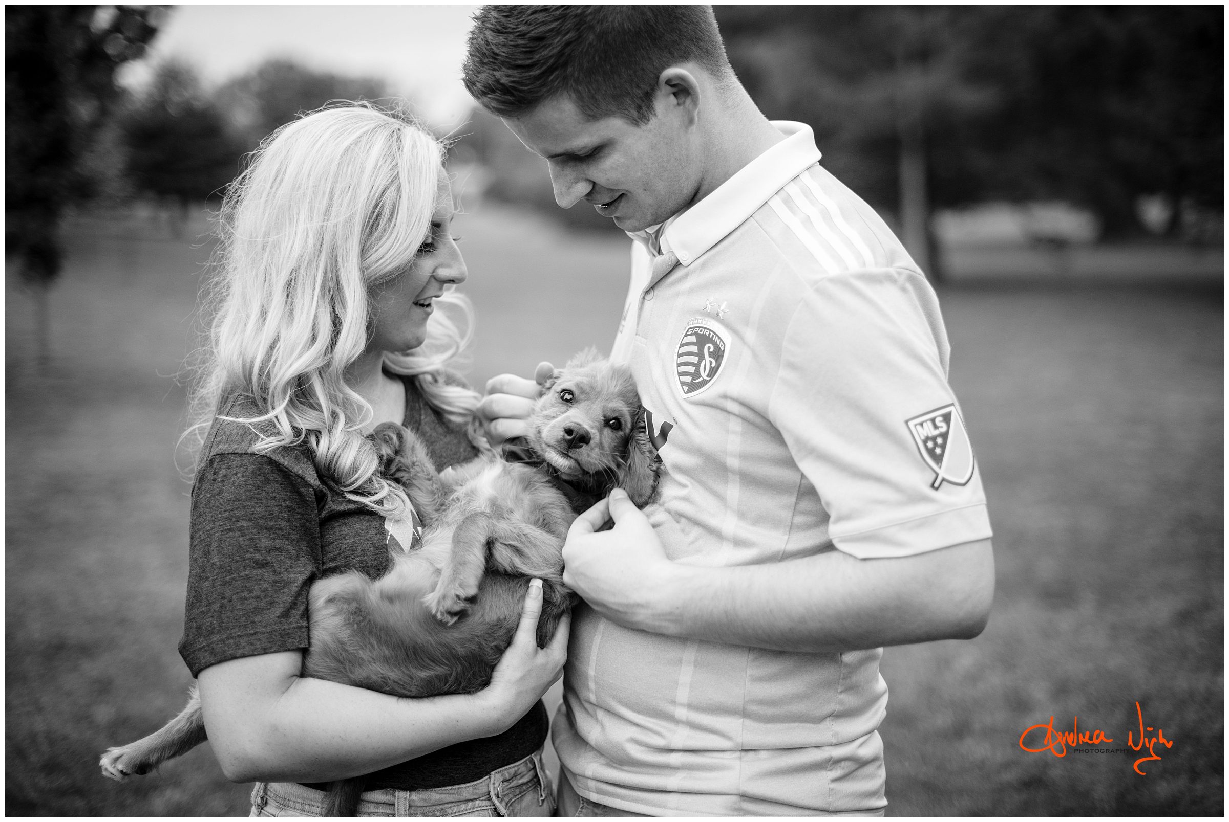 Kansas City engagement session, Loose Park, Kauffman center