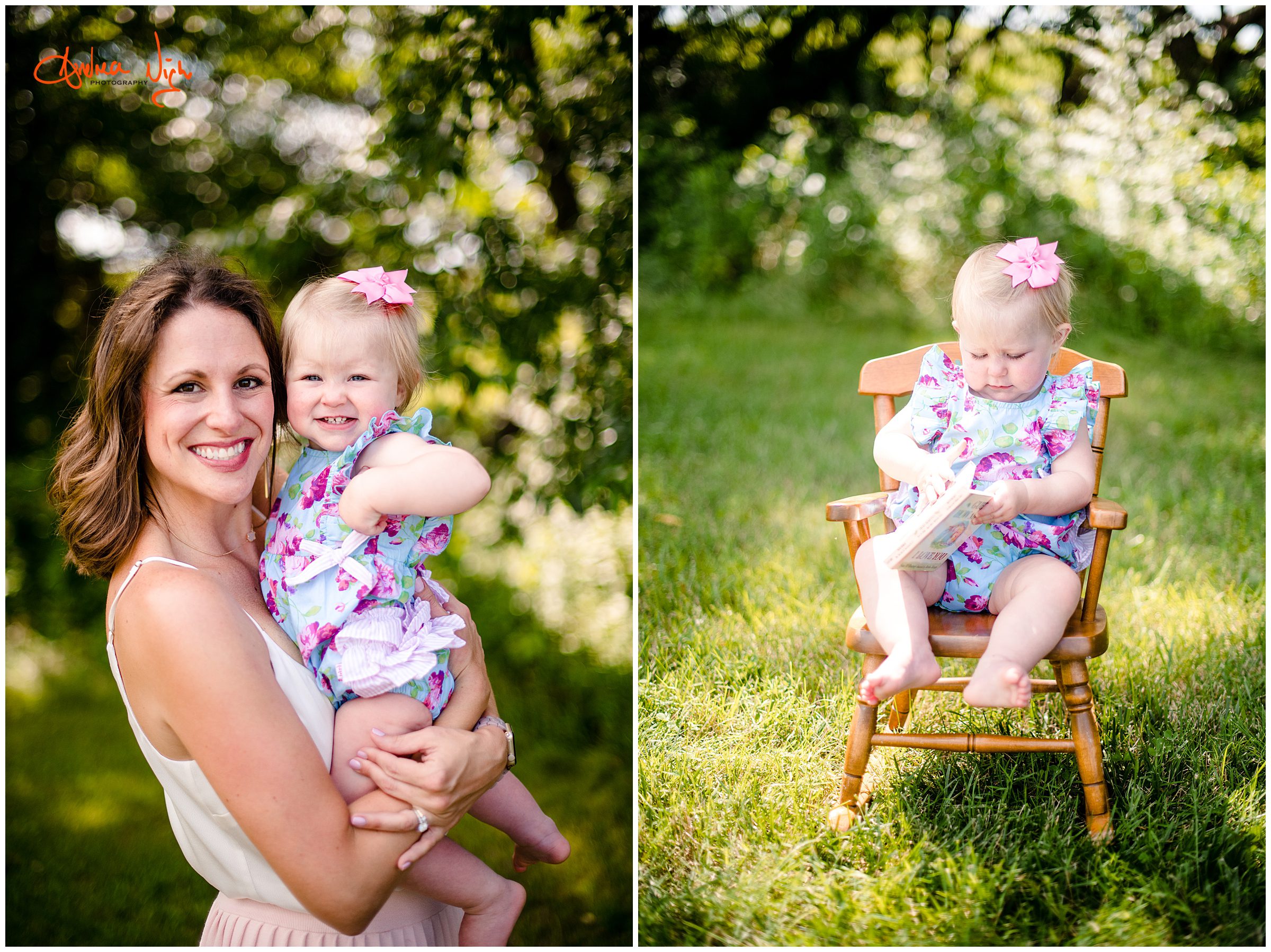 One year photo session, shawnee mission park