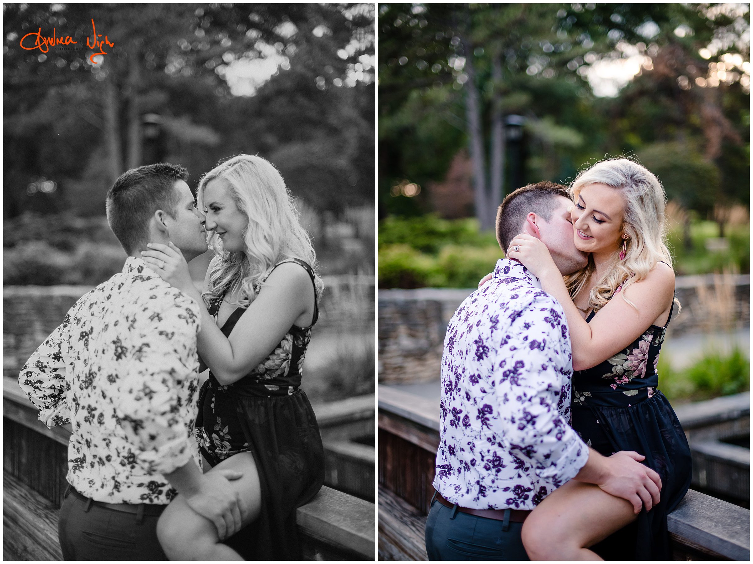 Kansas City engagement session, Loose Park, Kauffman center