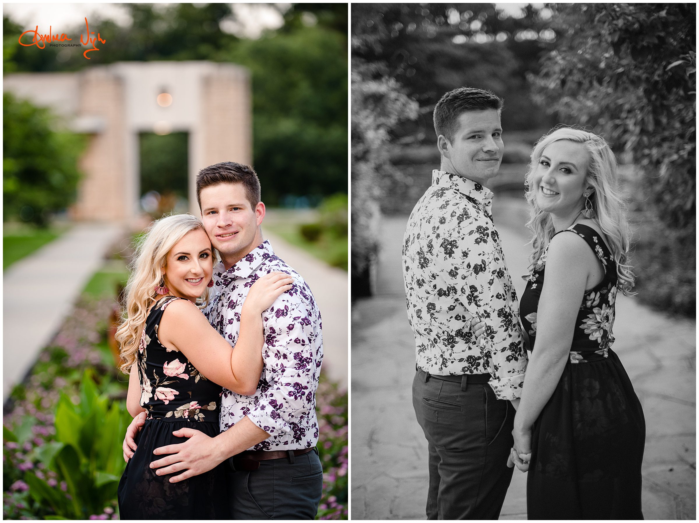 Kansas City engagement session, Loose Park, Kauffman center