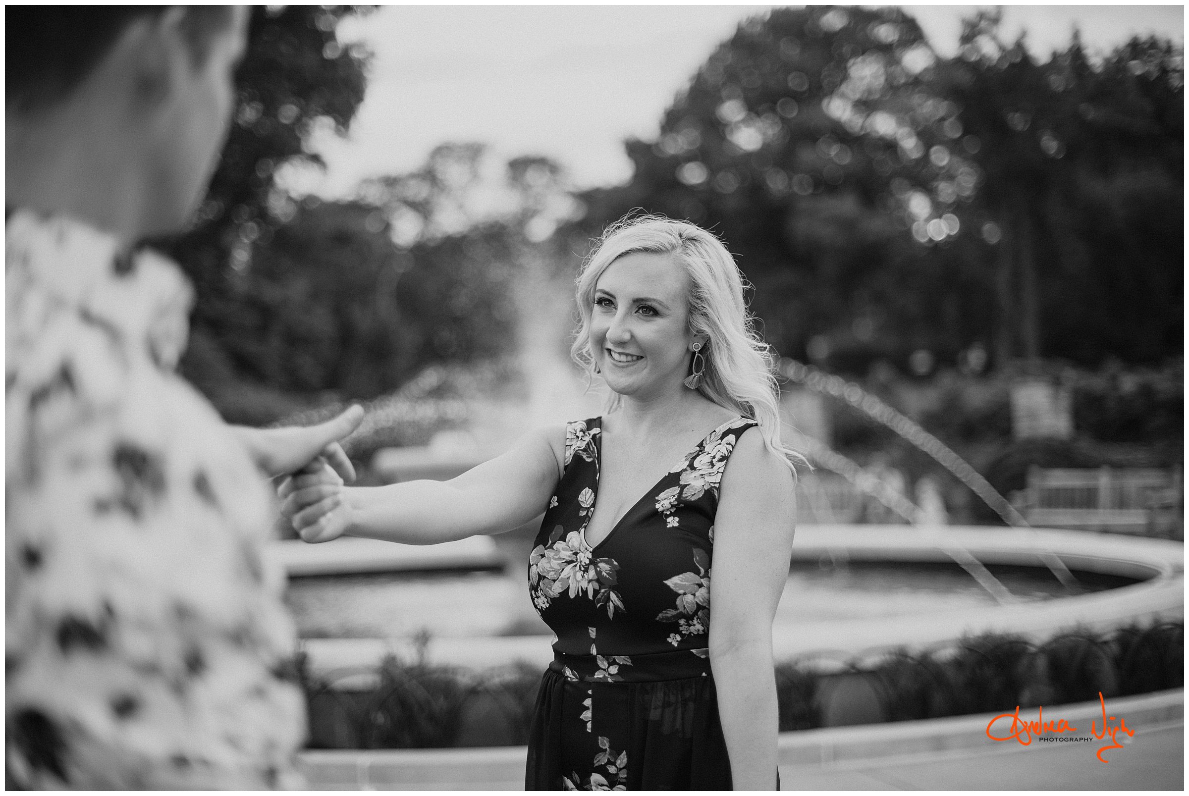 Kansas City engagement session, Loose Park, Kauffman center