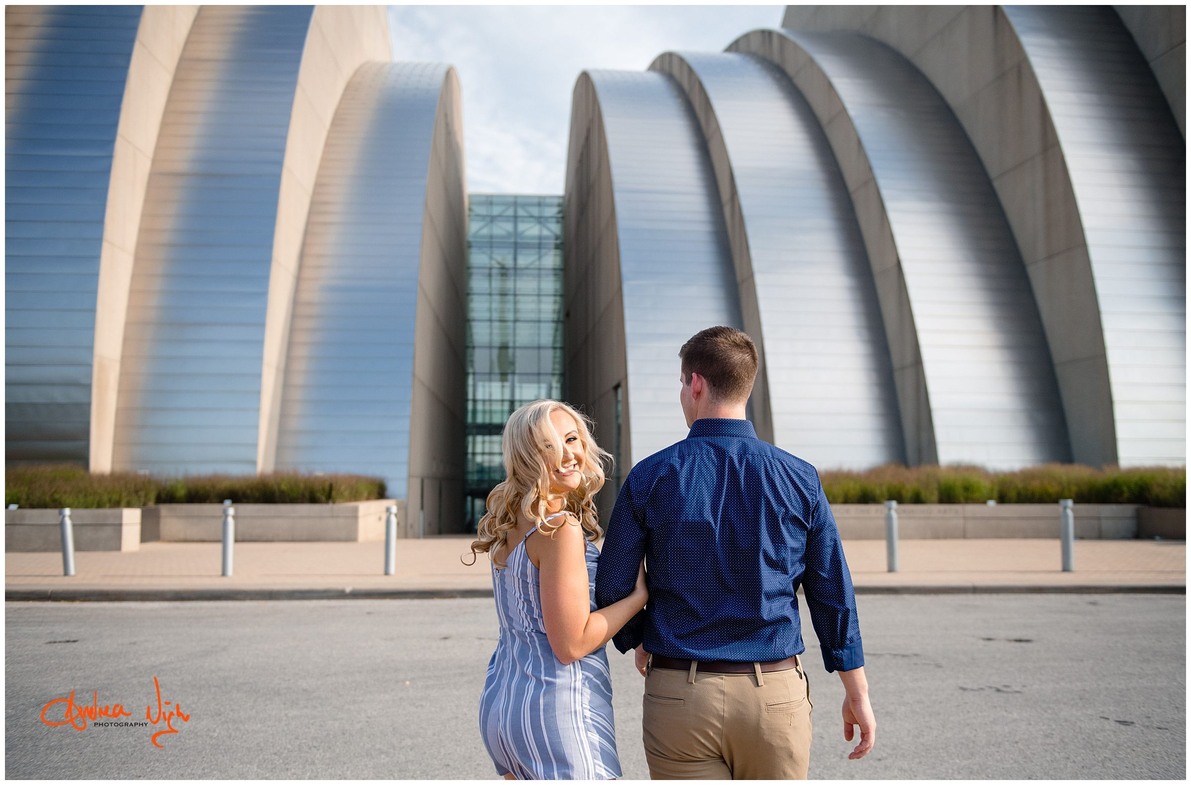 Kansas City engagement session, Loose Park, Kauffman center
