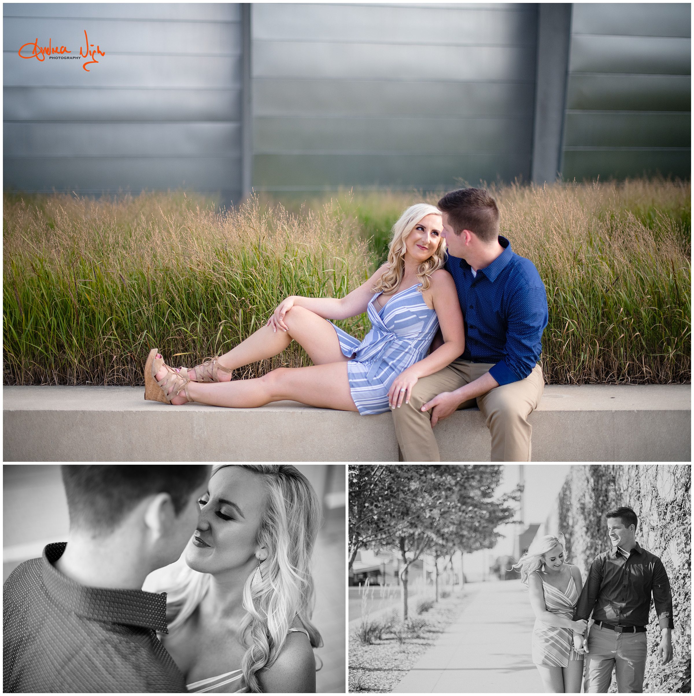 Kansas City engagement session, Loose Park, Kauffman center