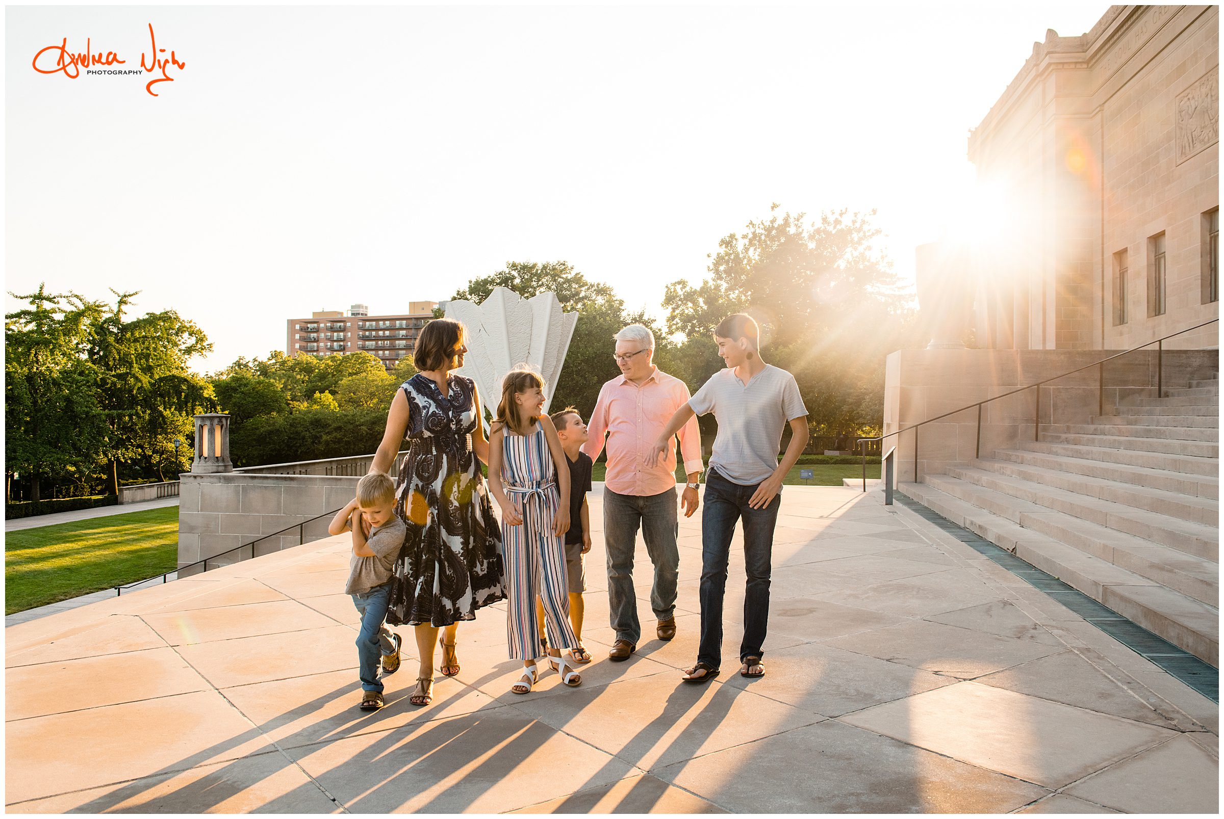 family photos at The Nelson, Kansas City portrait photographer 