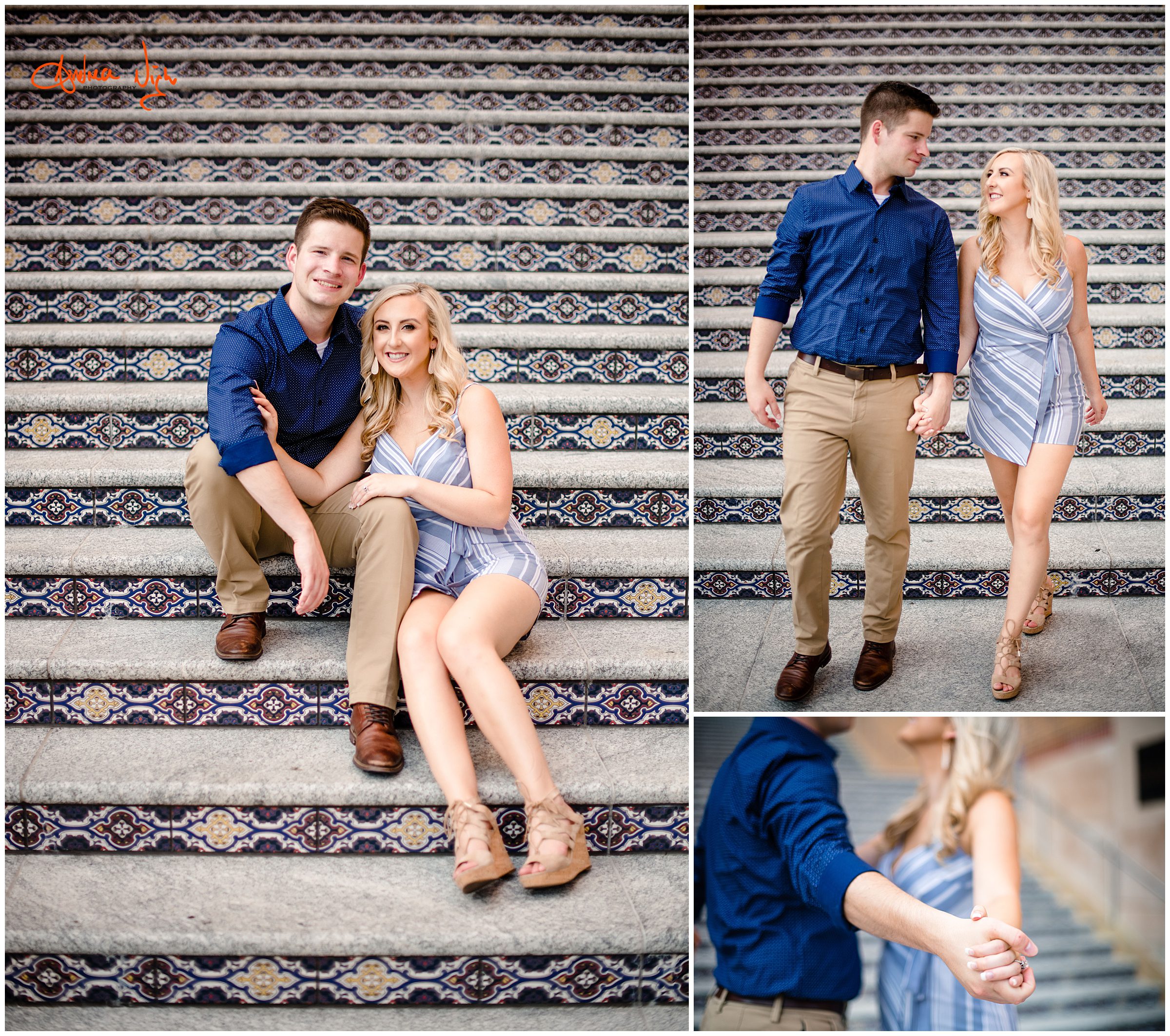 Kansas City engagement session, Loose Park, Kauffman center