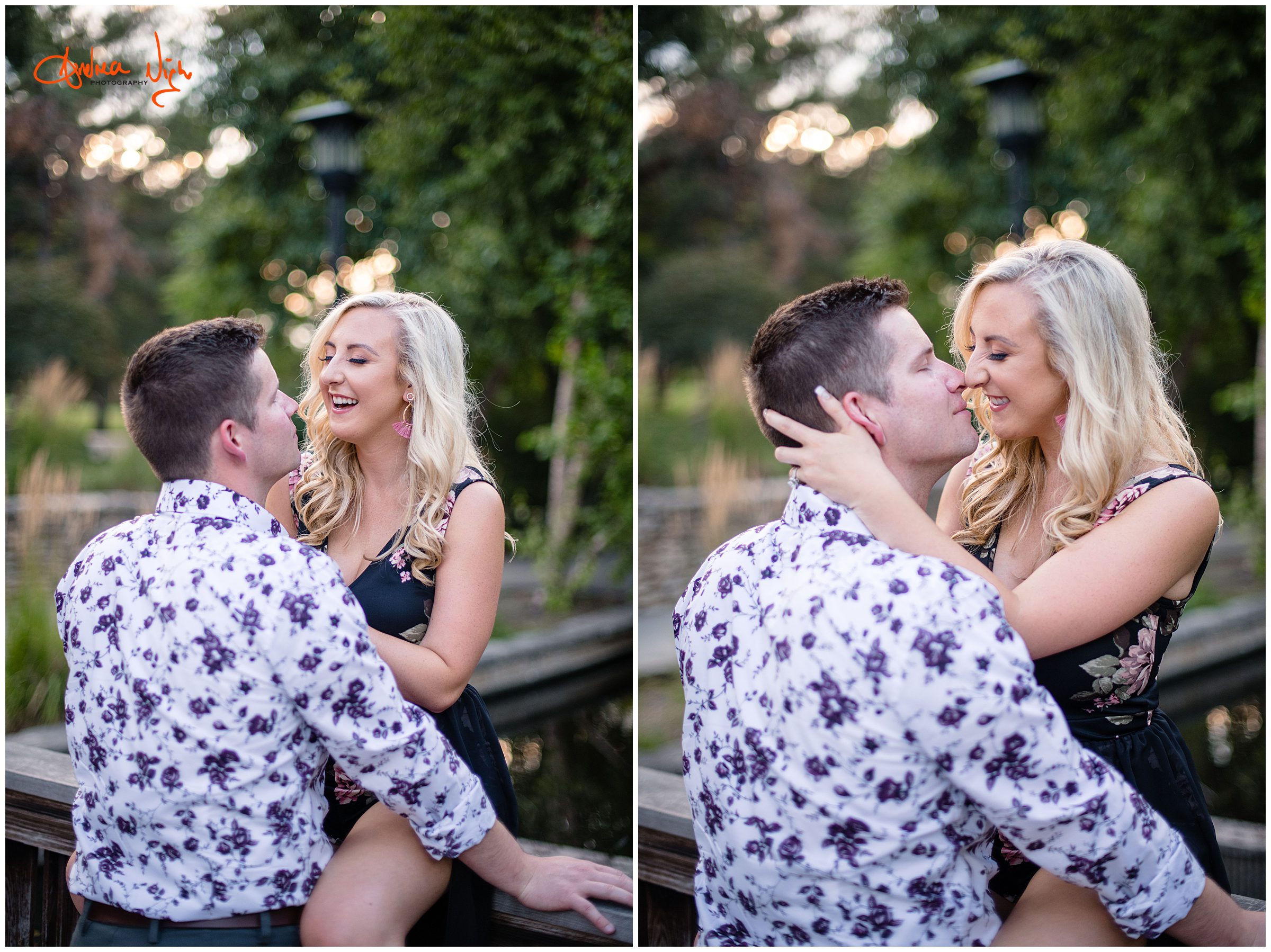 Kansas City engagement session, Loose Park, Kauffman center