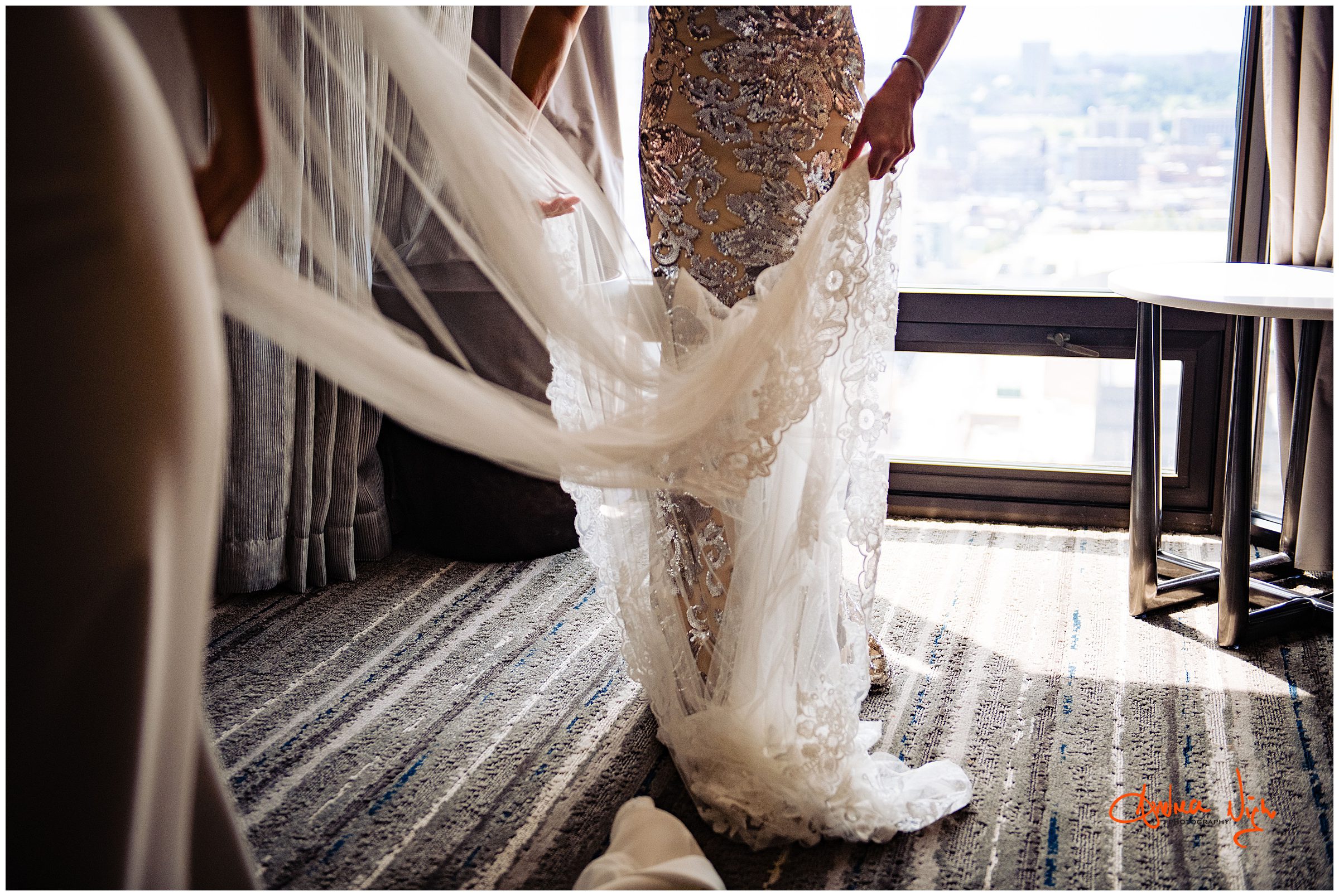 Downtown KC Marriott wedding, Brancato