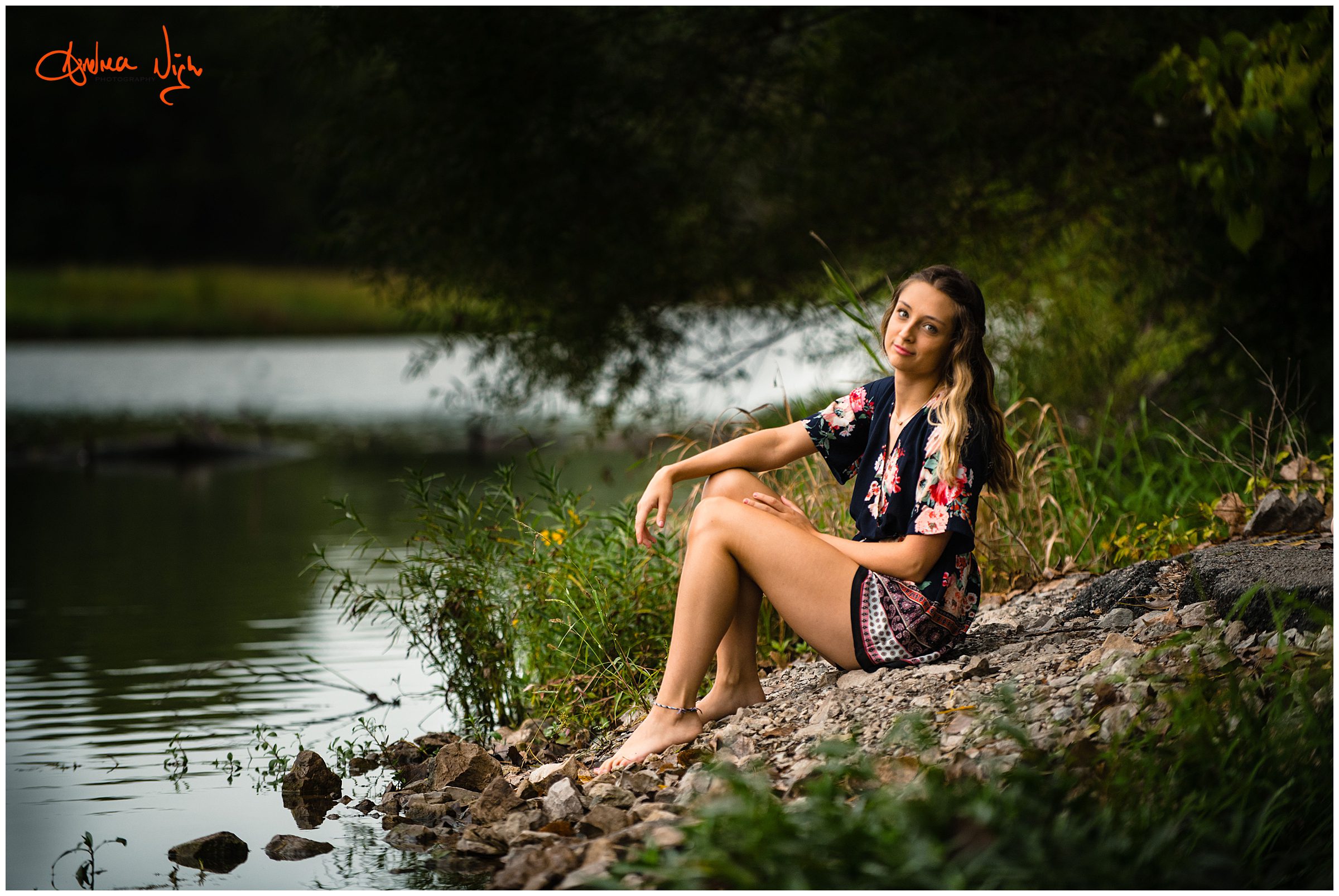 Kansas City senior photography, James A Reed nature reserve