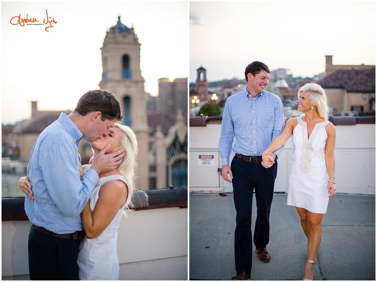 Plaza and Loose Park engagement session