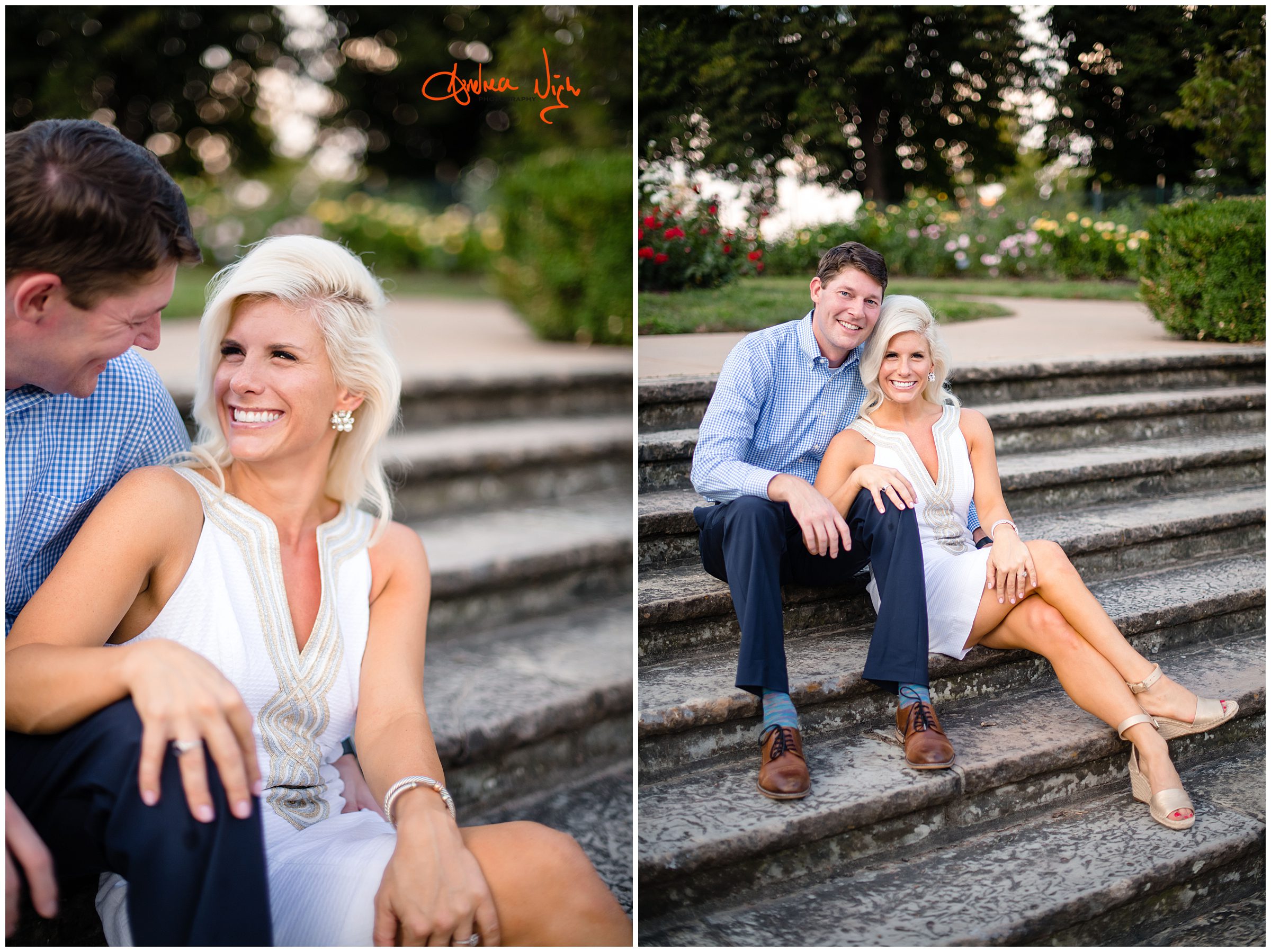 Plaza and Loose Park engagement session