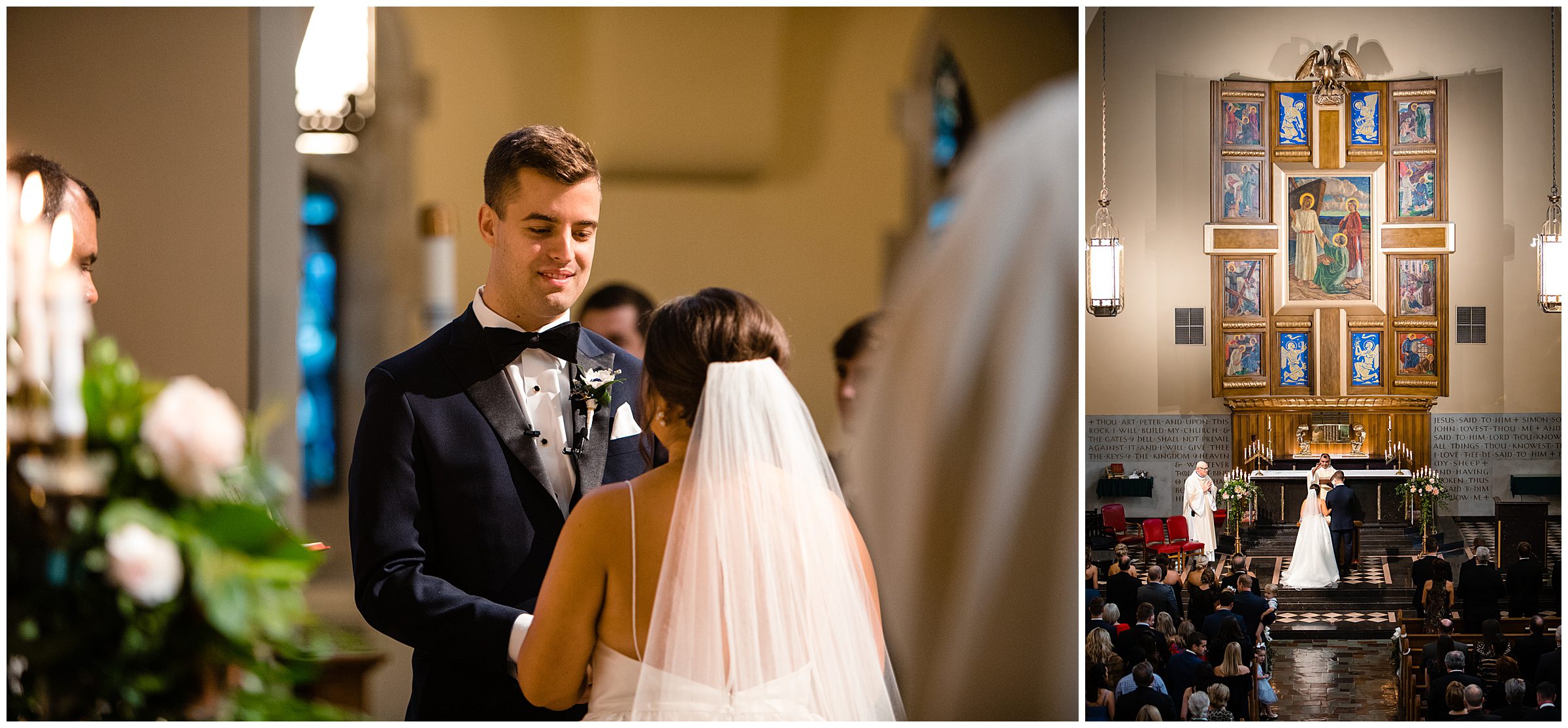 KC wedding at The Intercontinental - ceremony at St. Peter's Parish