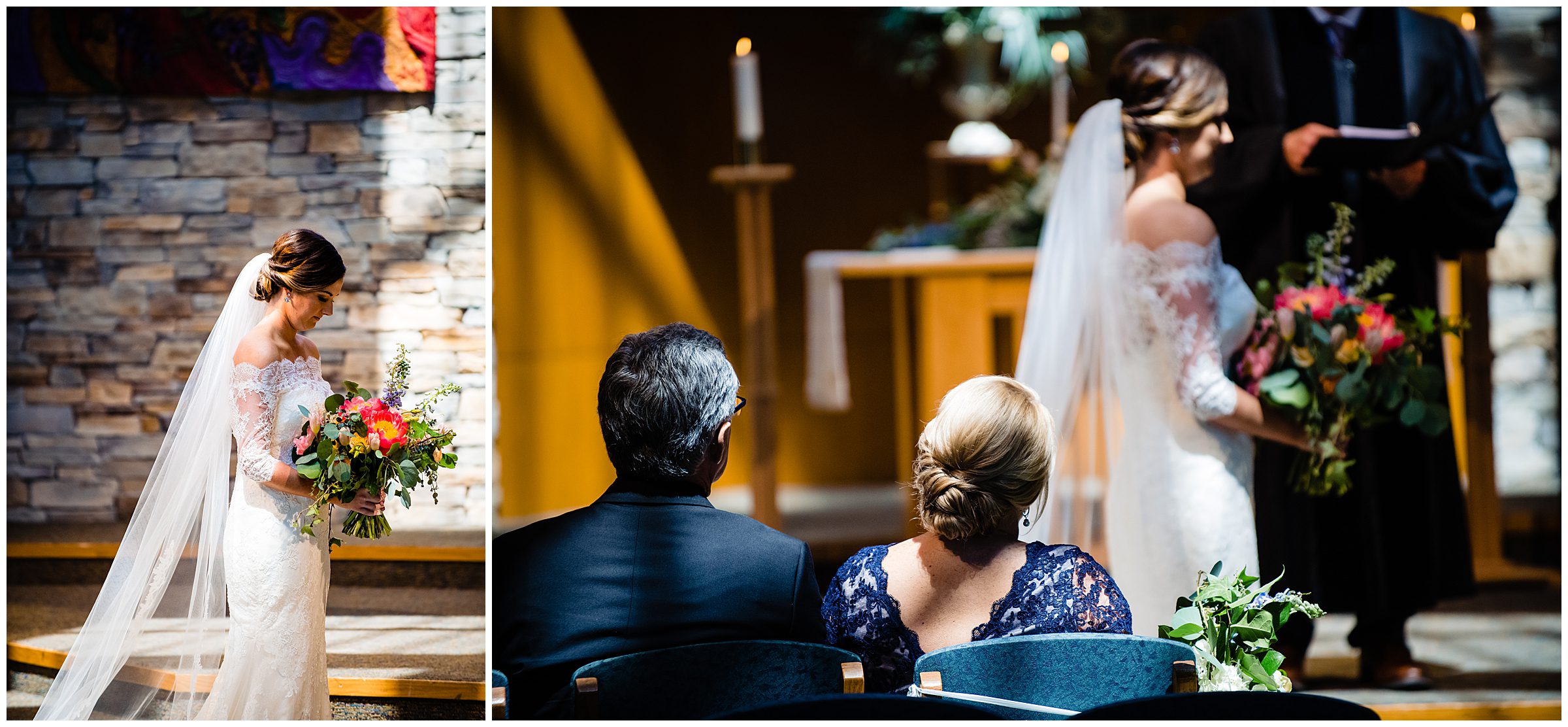 Covid wedding, Ceremony at Wesley Chapel