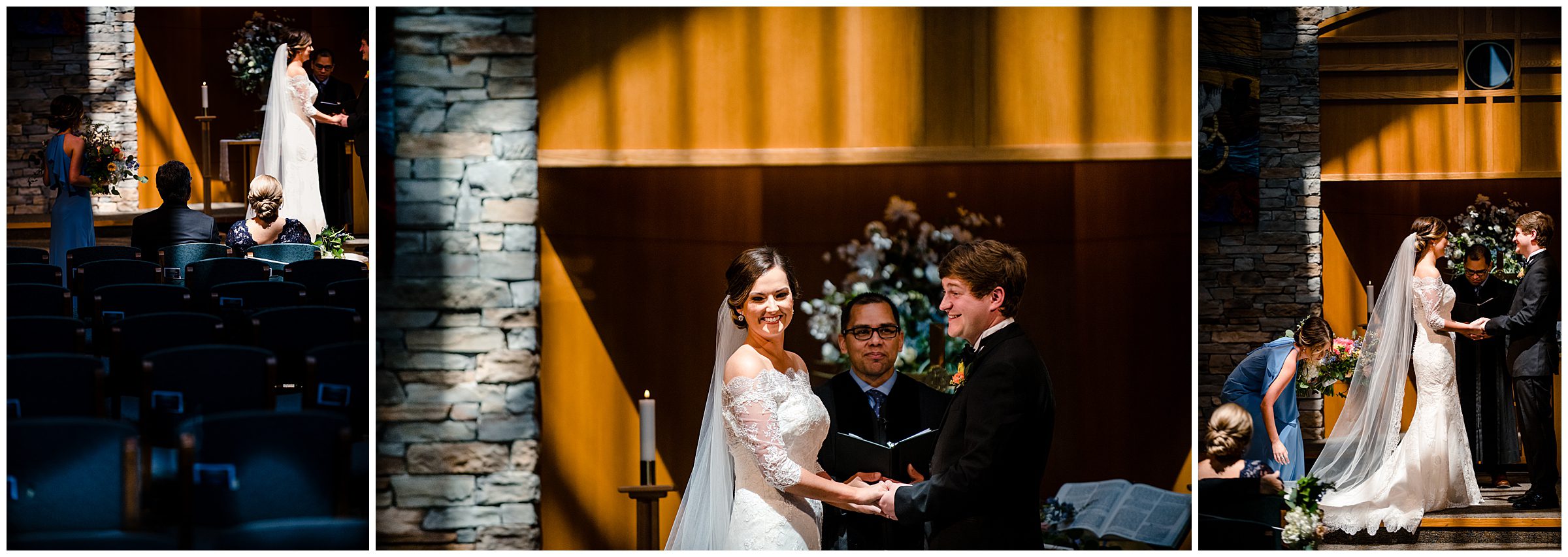 Covid wedding, Ceremony at Wesley Chapel