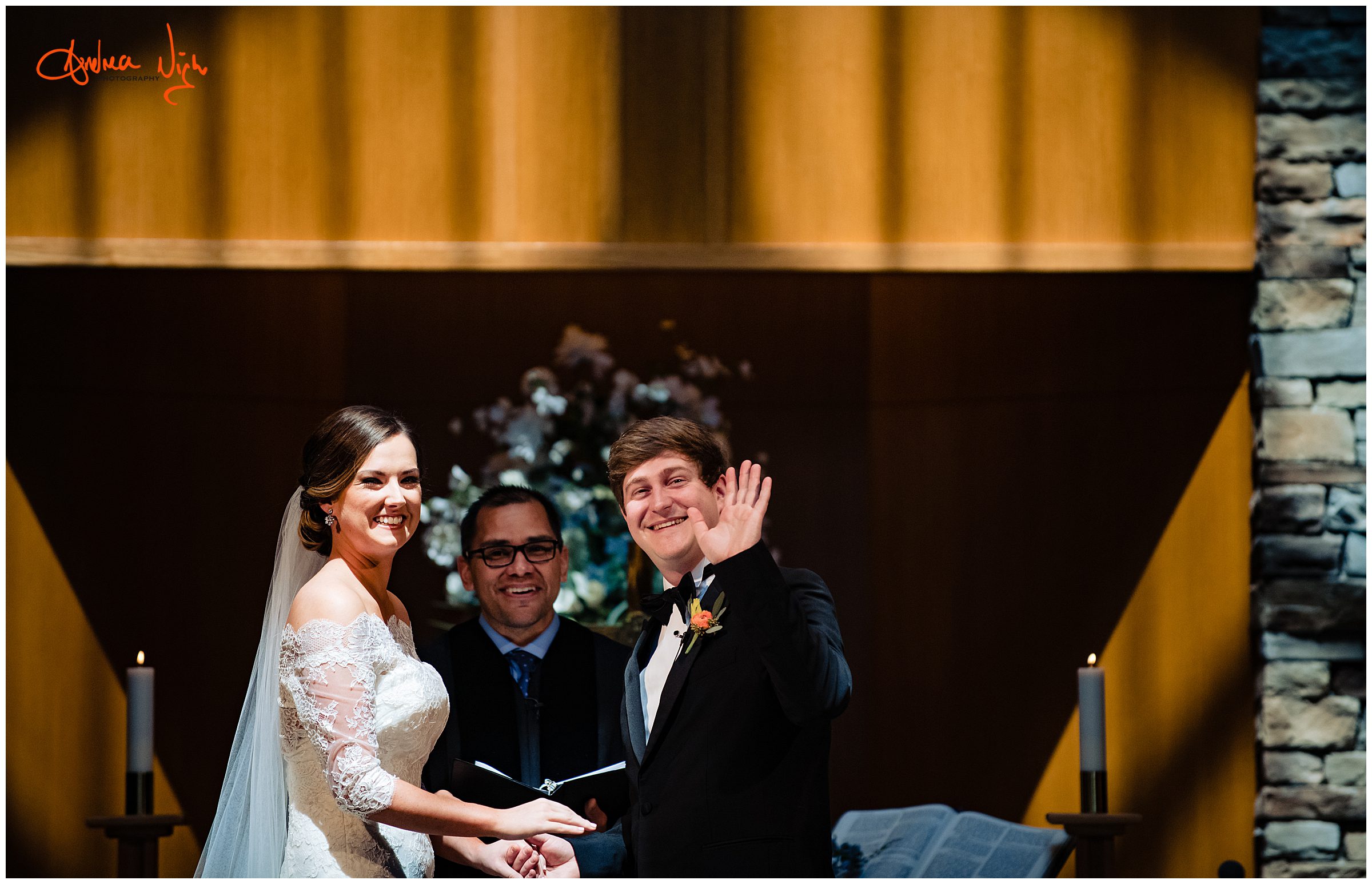 Covid wedding, Ceremony at Wesley Chapel