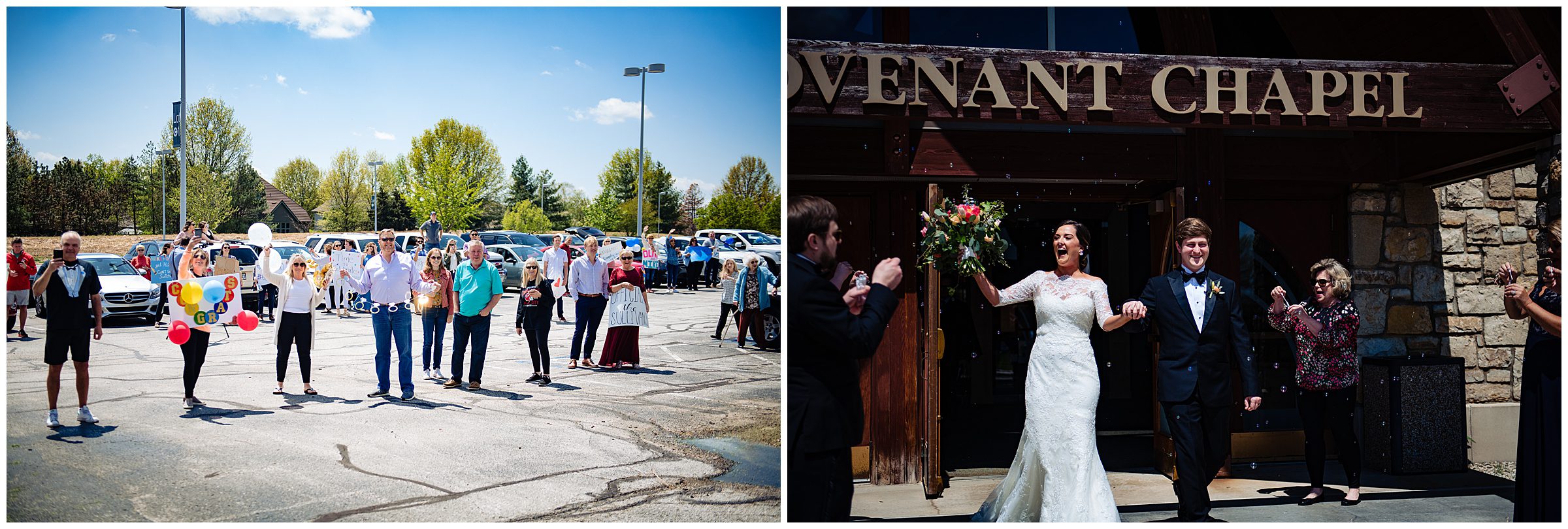 Covid wedding, Ceremony at Wesley Chapel