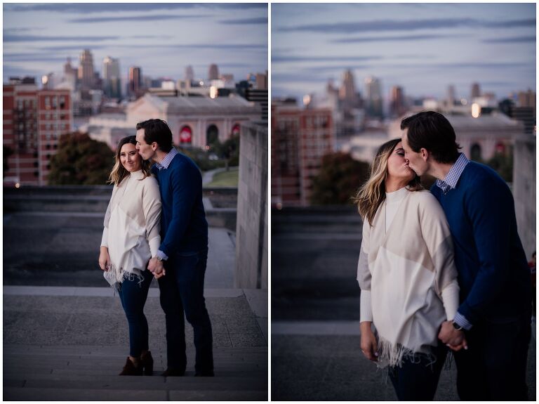 The Nelson and Liberty Memorial engagement session