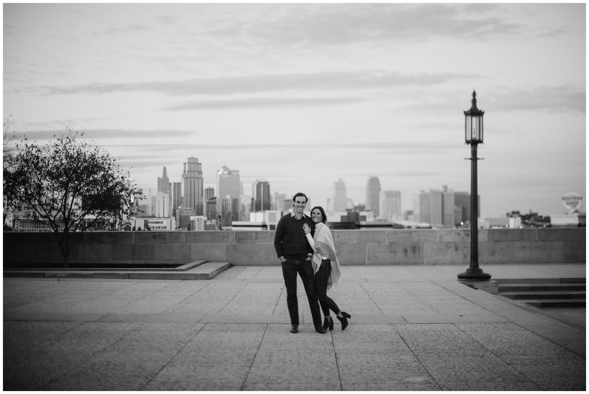 The Nelson and Liberty Memorial engagement session