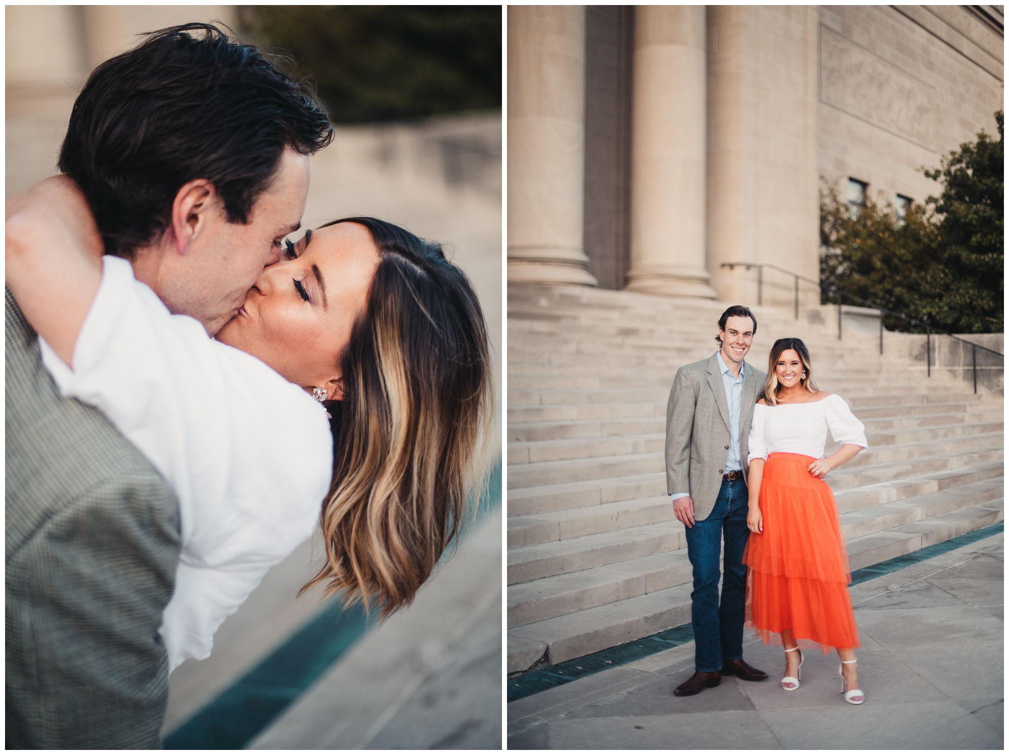 The Nelson and Liberty Memorial engagement session