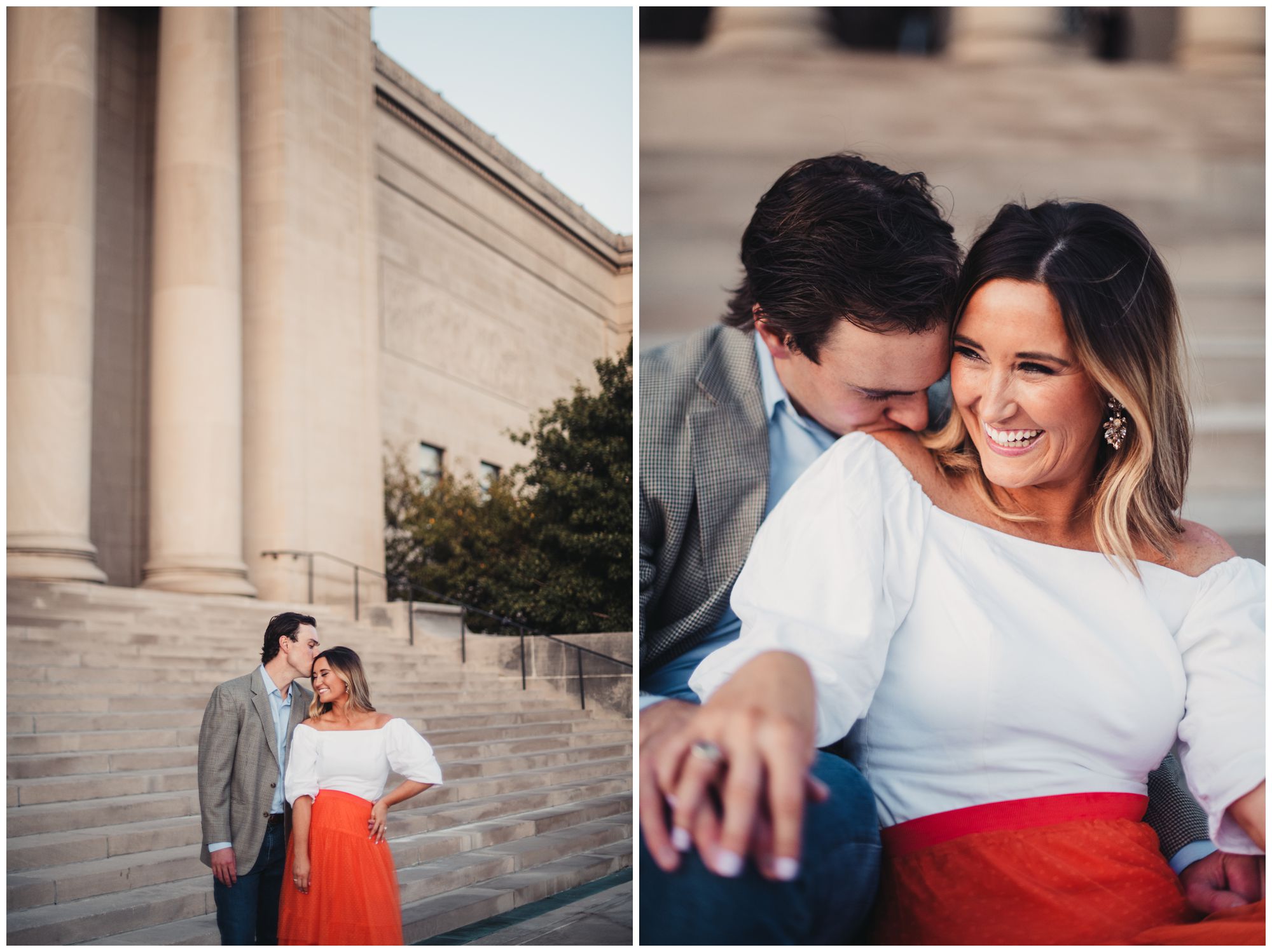 The Nelson and Liberty Memorial engagement session