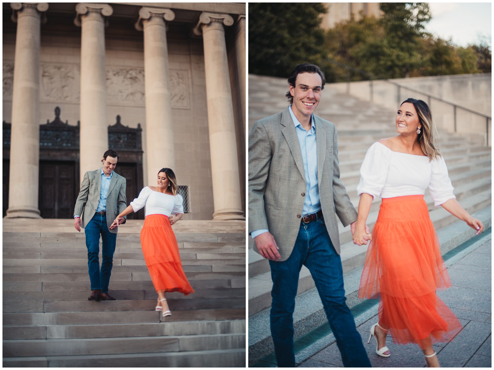 The Nelson and Liberty Memorial engagement session