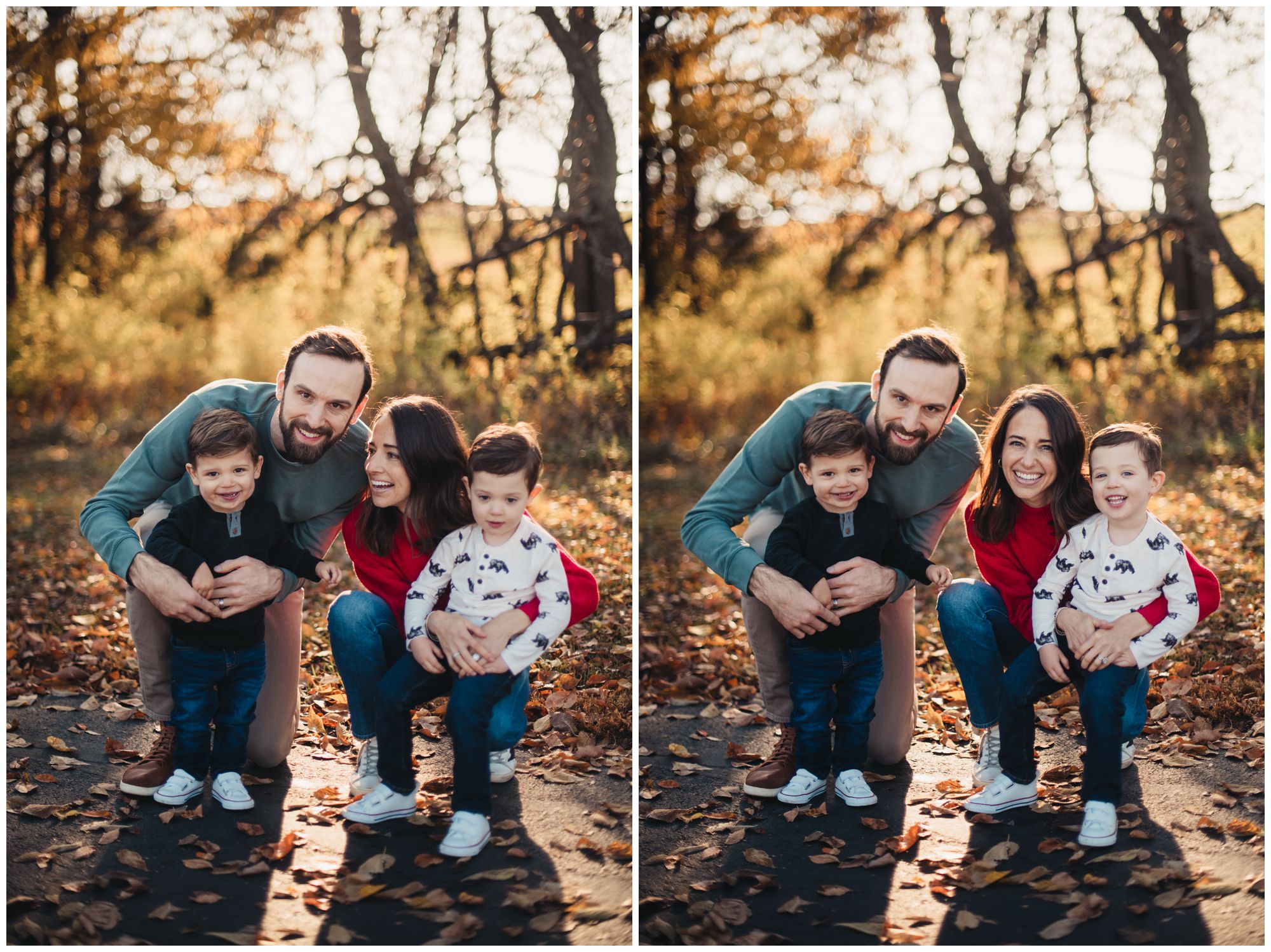 Shawnee Mission Park family photos, Novick family