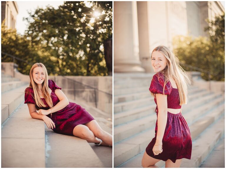 Leawood Senior photographer, Kansas City senior session at The Nelson and Kauffman performing arts center