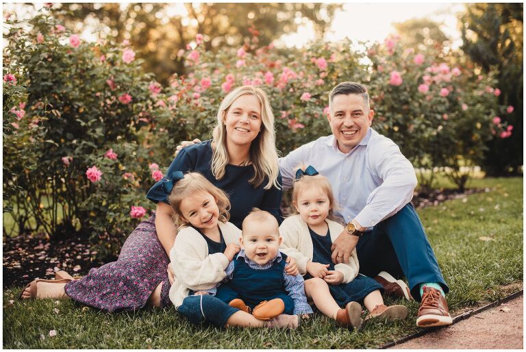 Loose Park Rose Garden family portrait session