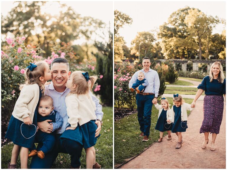 Loose Park Rose Garden family portrait session