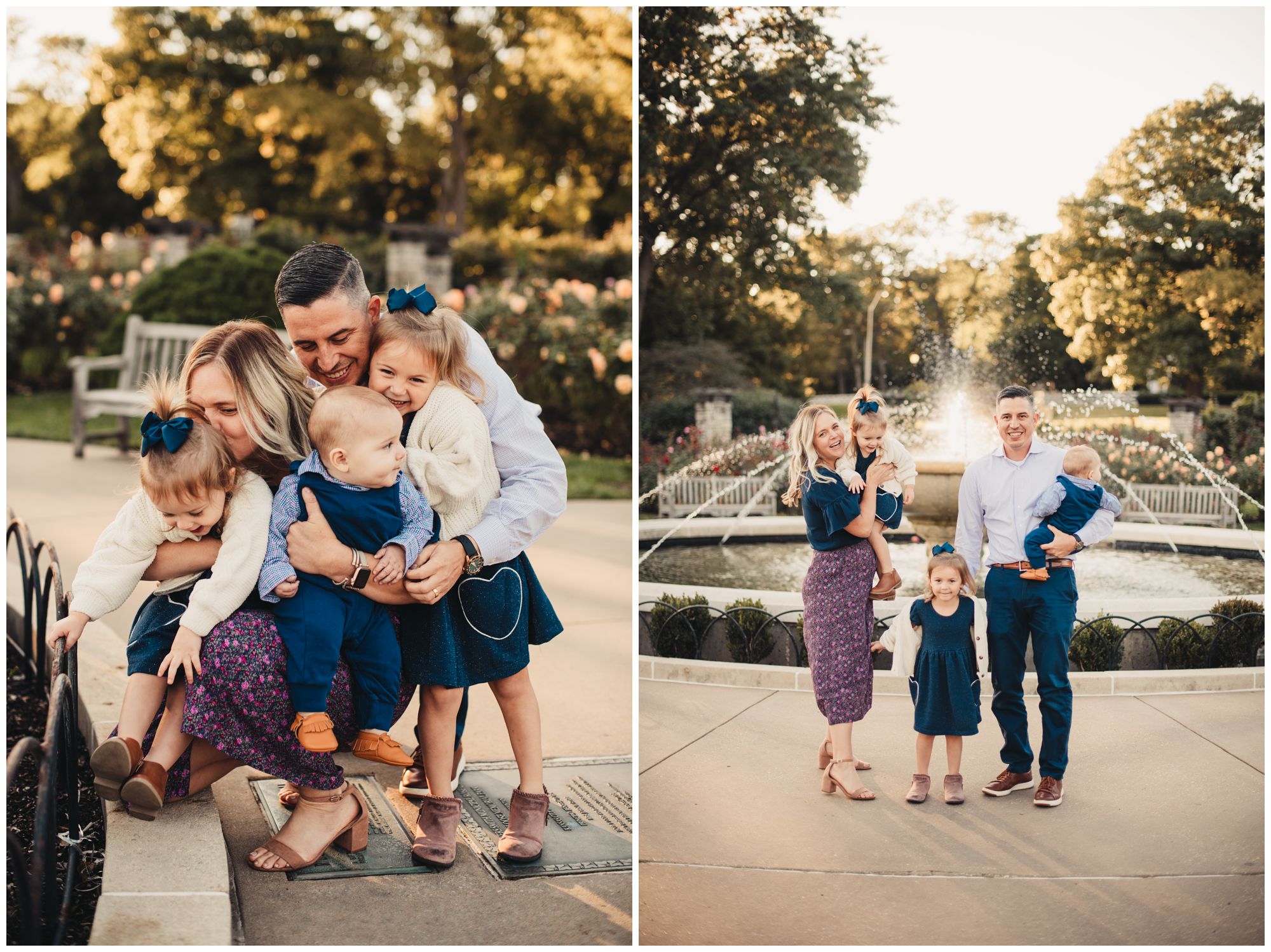 Loose Park Rose Garden family portrait session