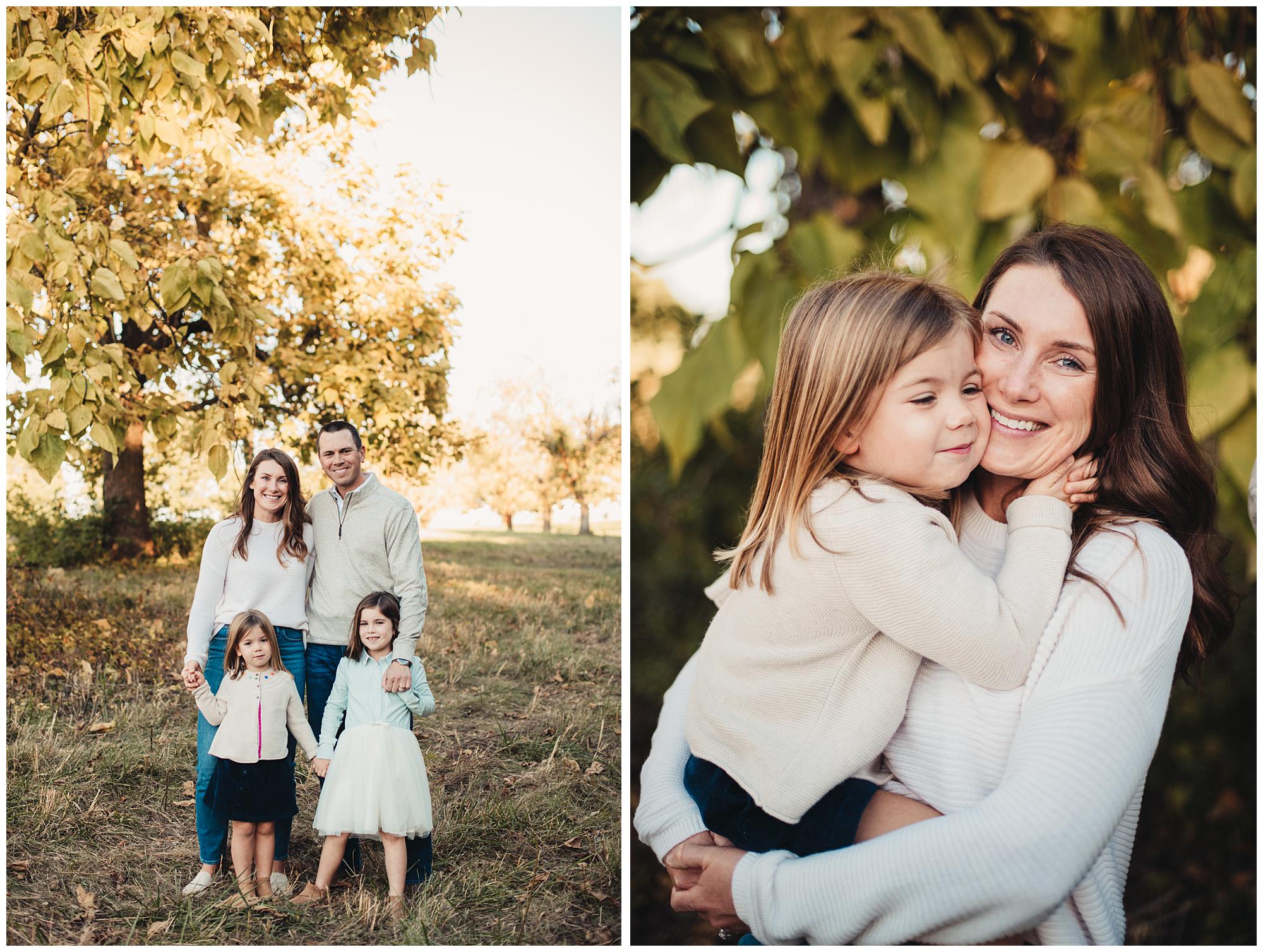 Shawnee Mission Park fall family portrait session