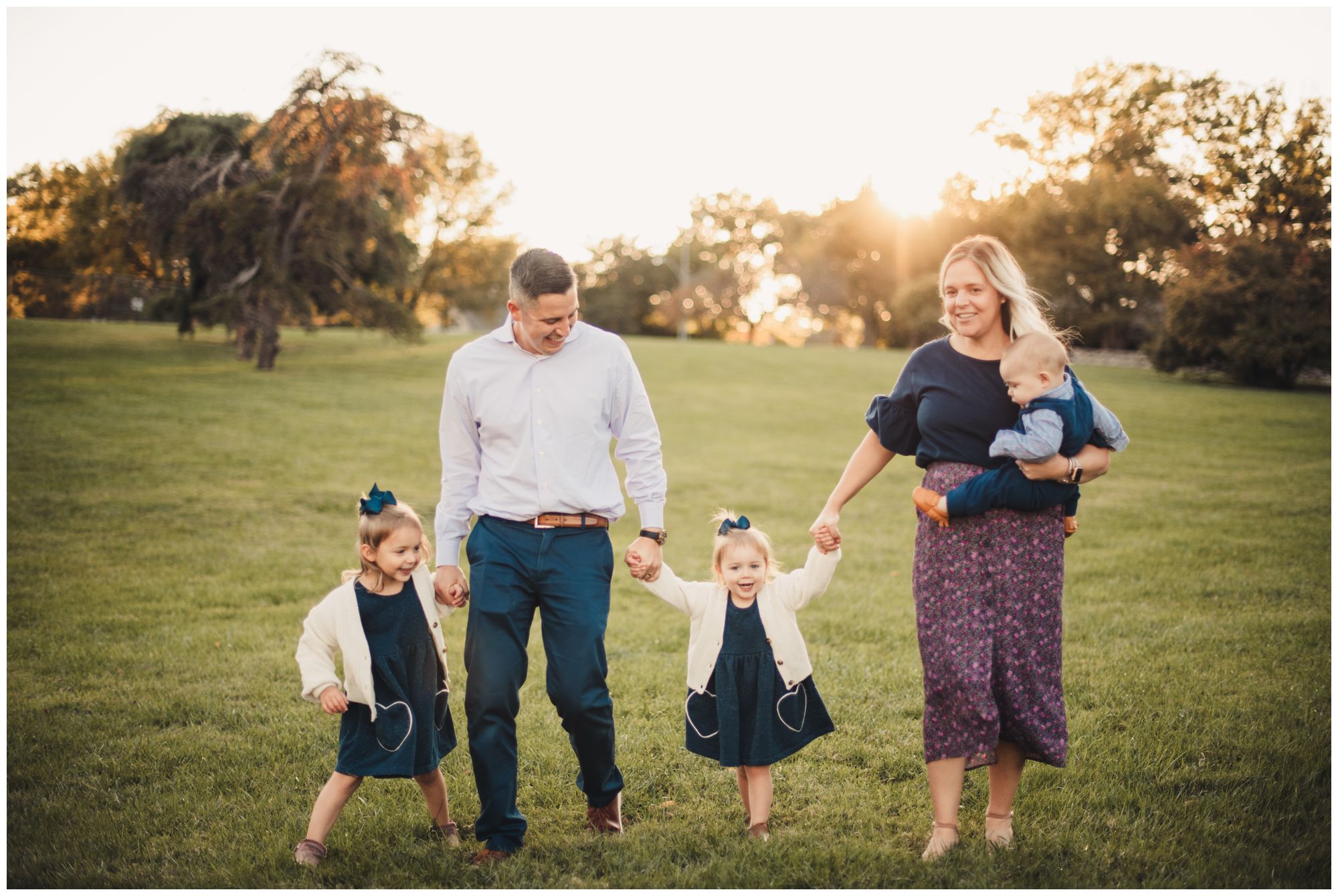 Loose Park Rose Garden family portrait session