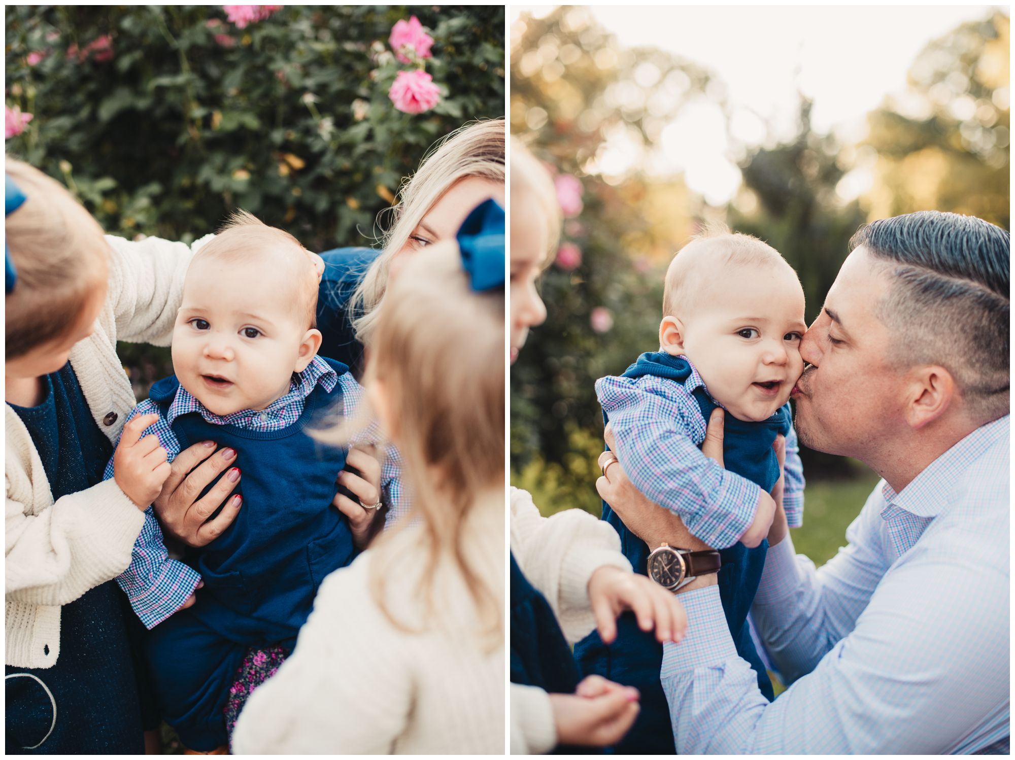 Loose Park Rose Garden family portrait session