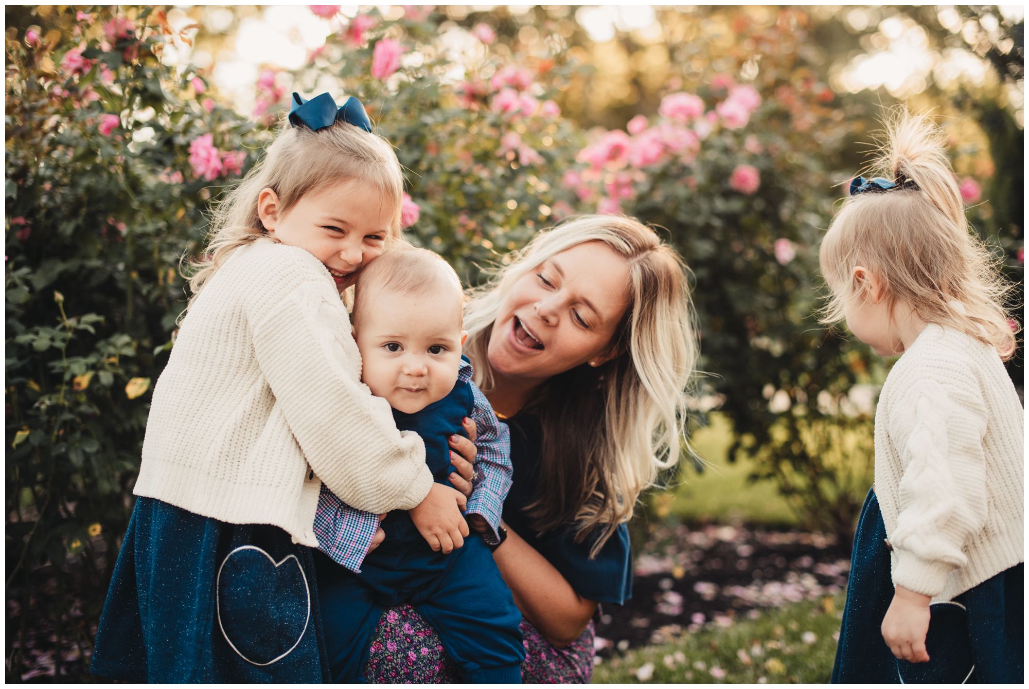 Loose Park Rose Garden family portrait session