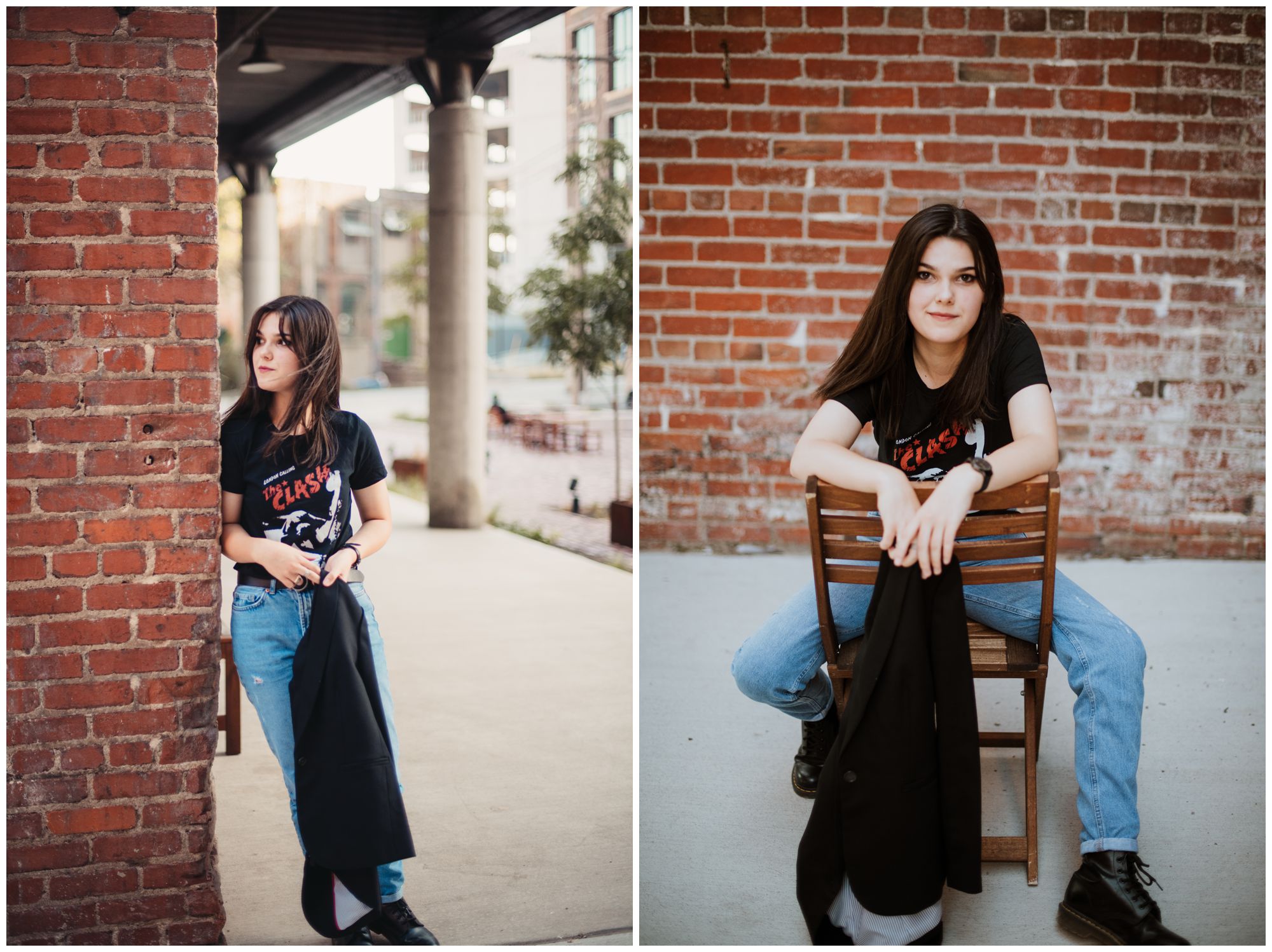 Claire's KC senior session, West bottoms vintage shoot