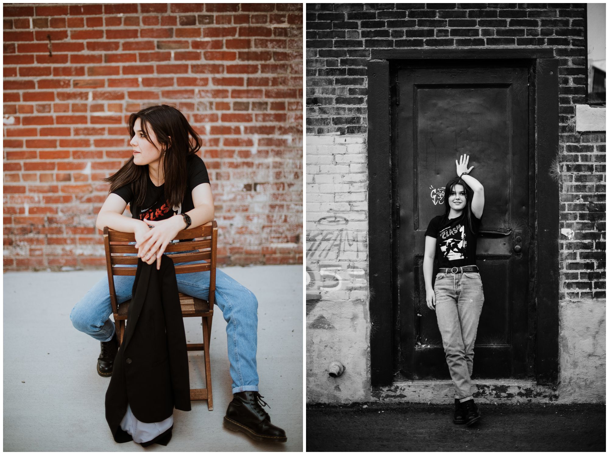 Claire's KC senior session, West bottoms vintage shoot