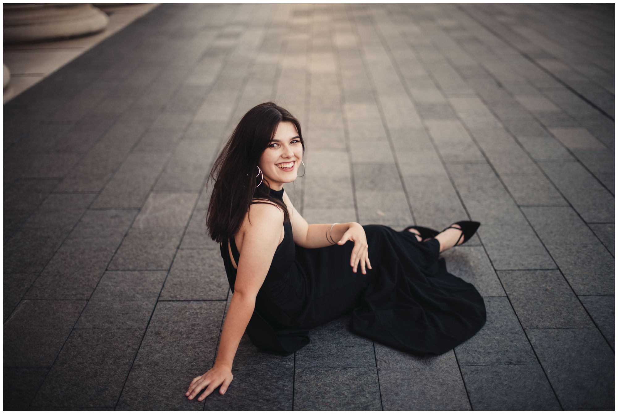 Claire's KC senior session, West bottoms vintage shoot