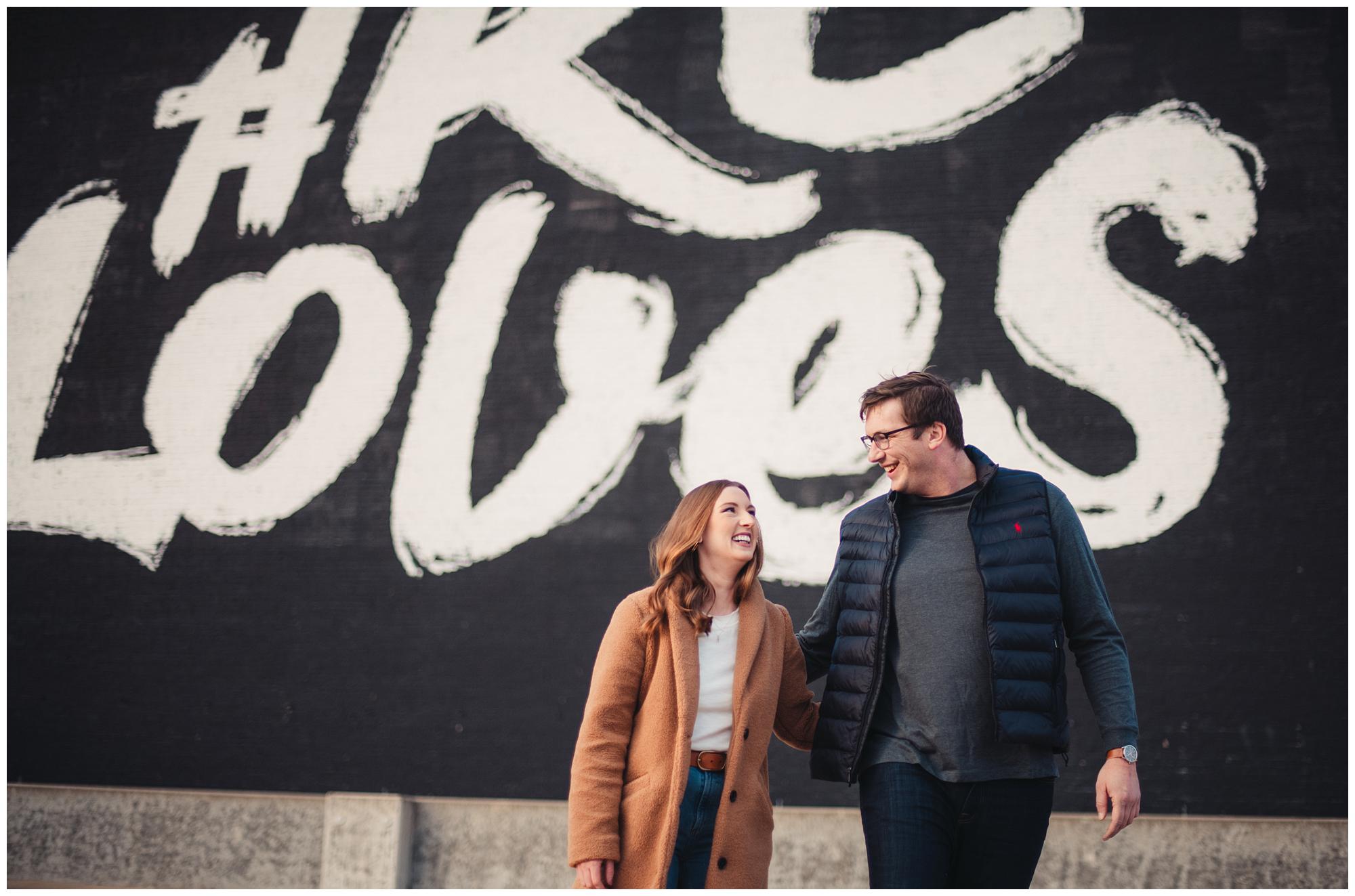 KC crossroads engagement session