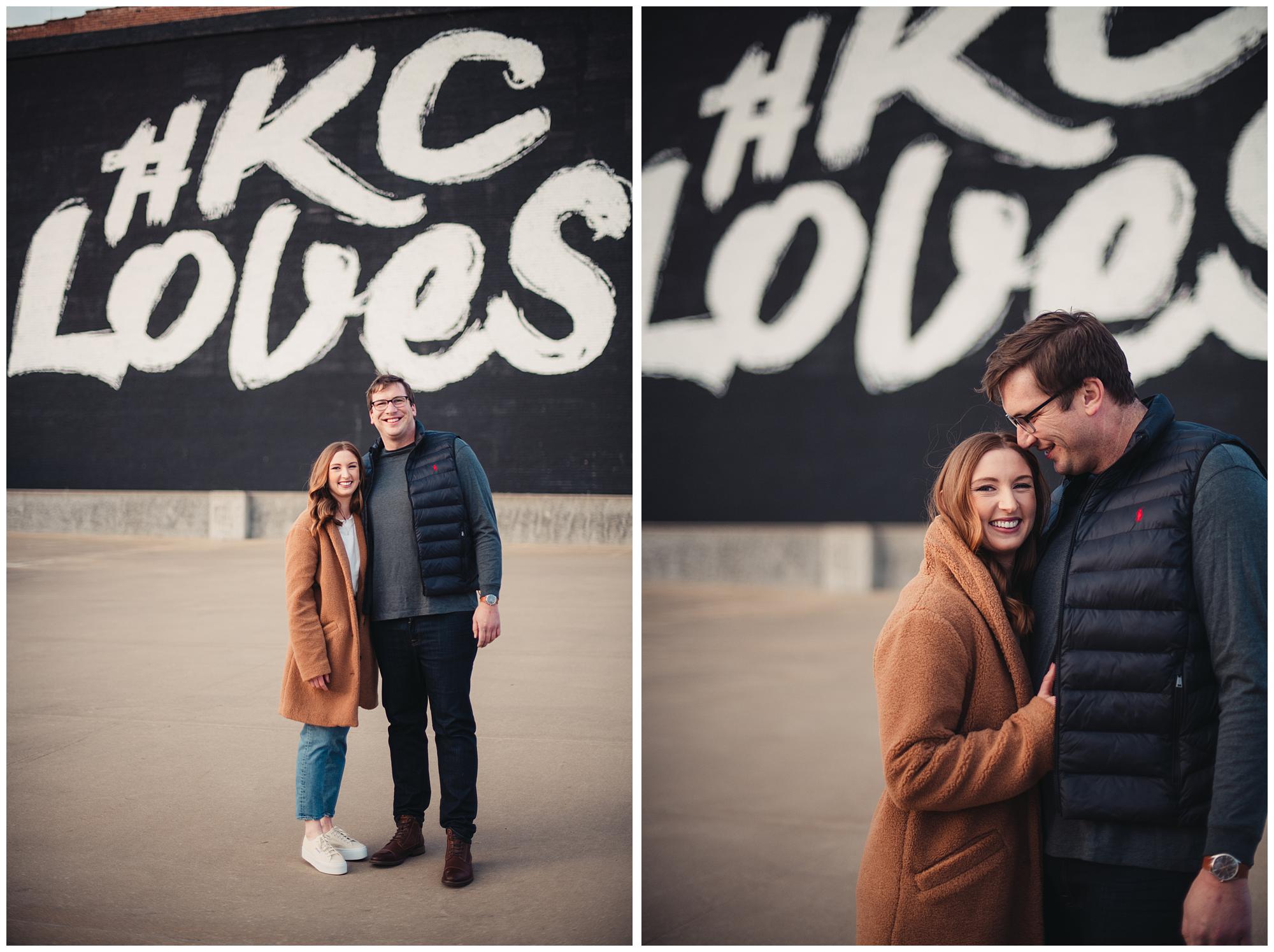 KC crossroads engagement session