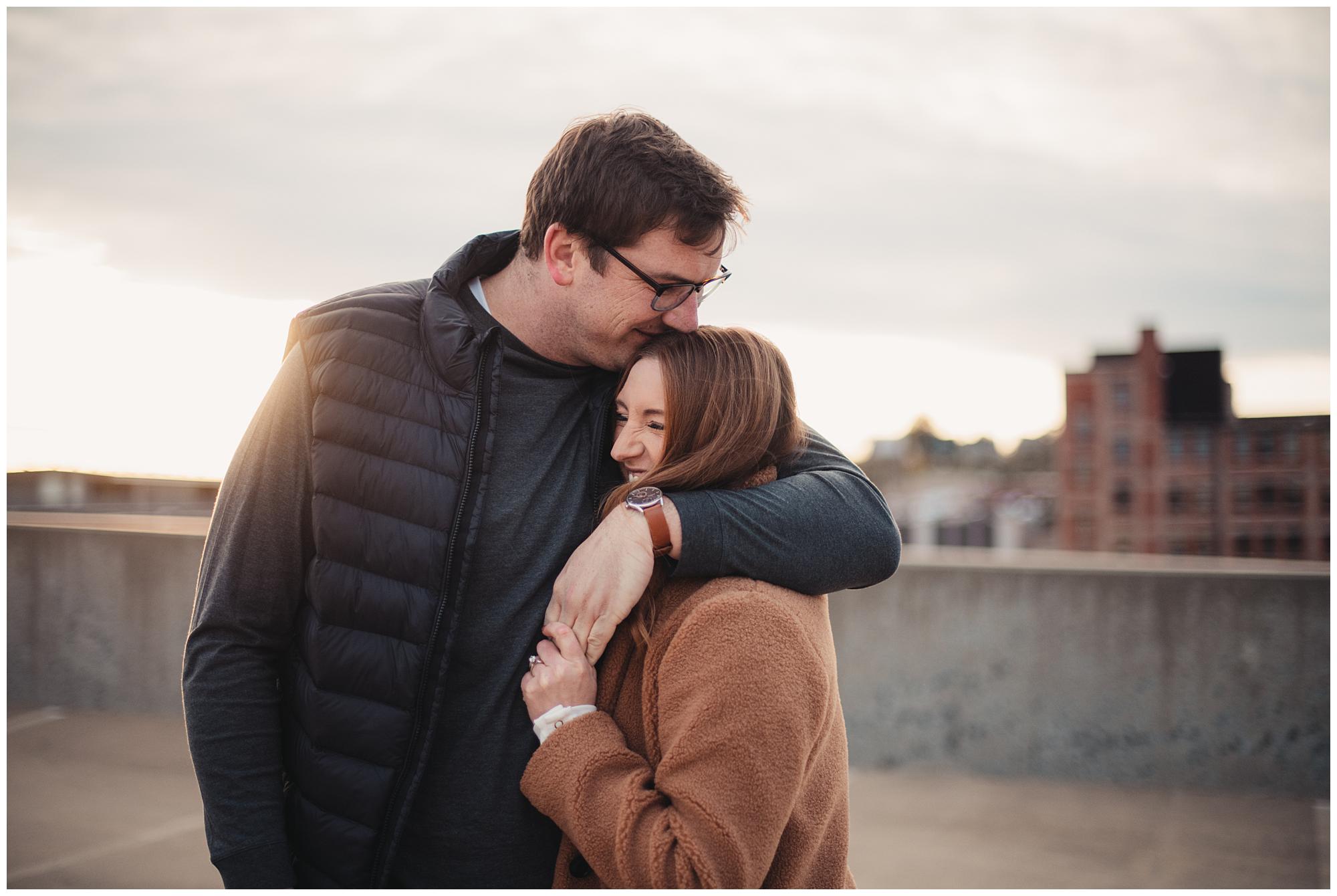KC crossroads engagement session