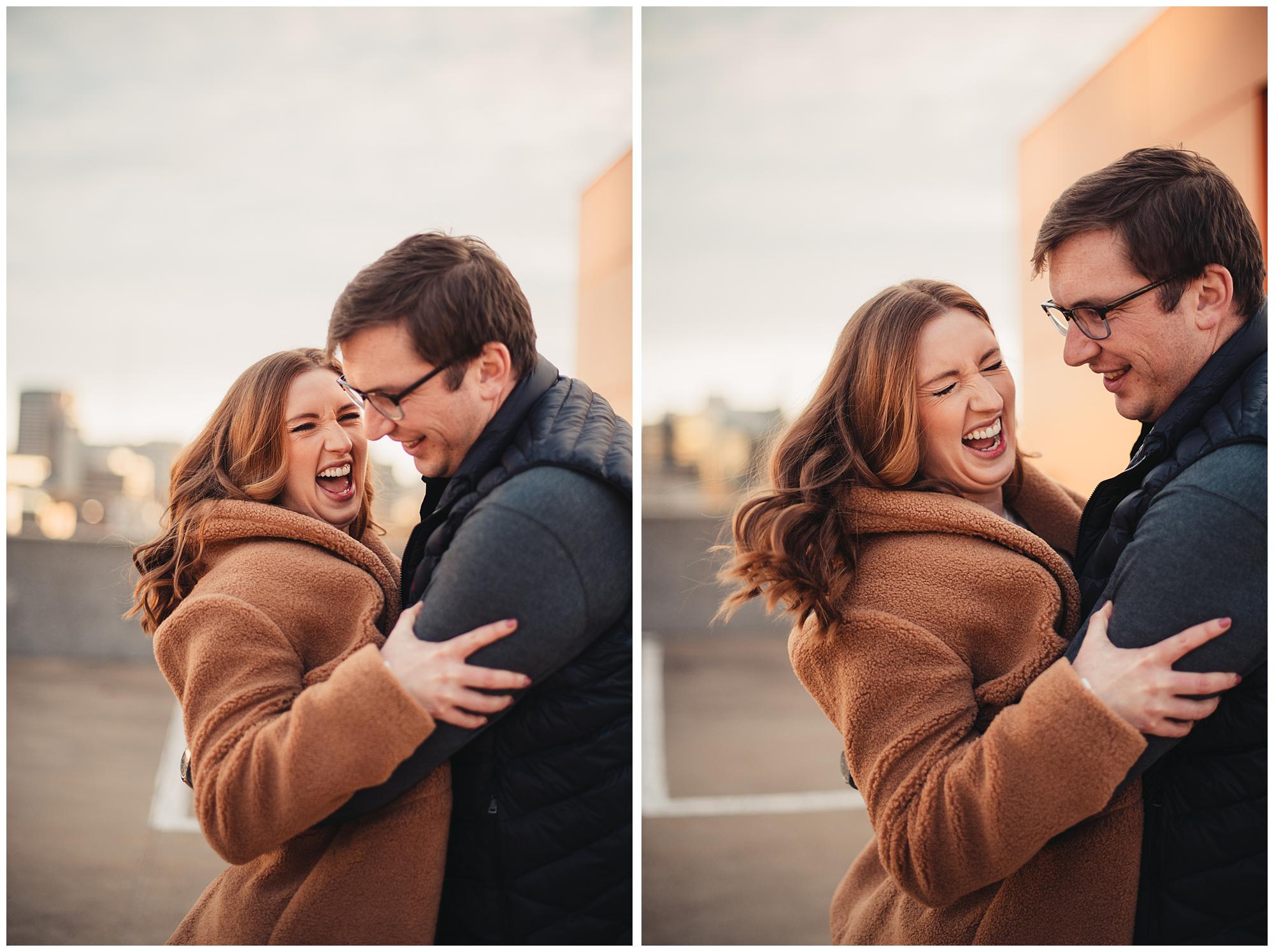 KC crossroads engagement session