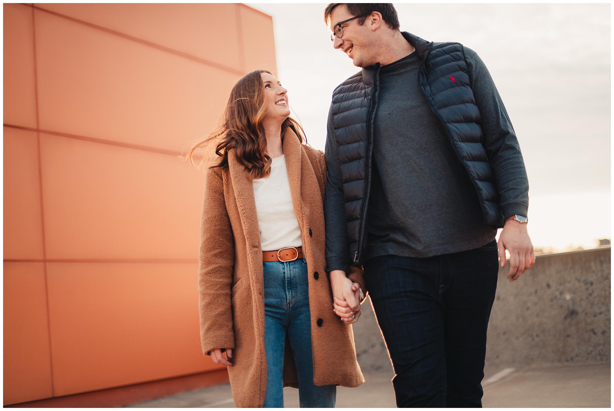 KC crossroads engagement session